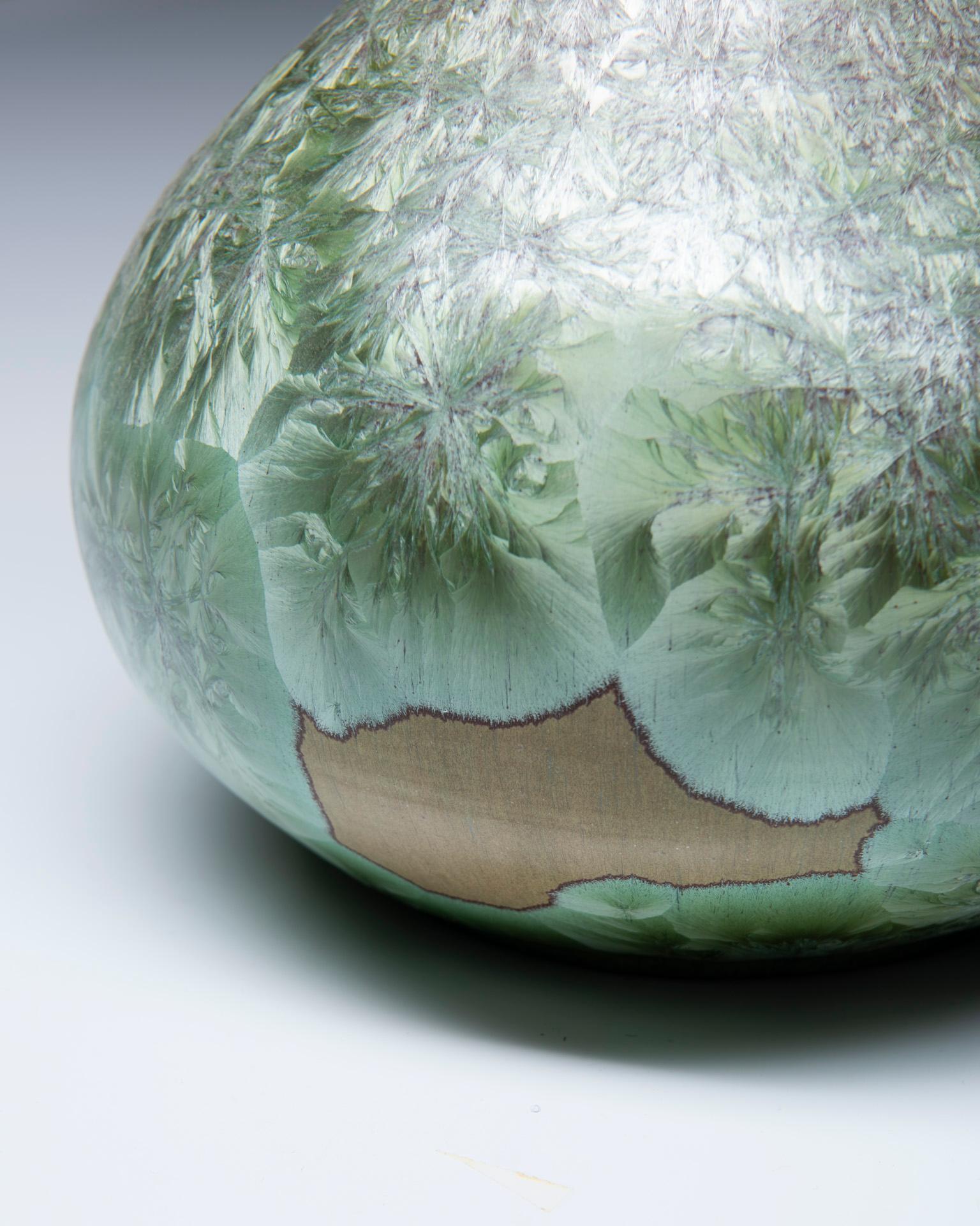 Francese Vaso e base per lampada in ceramica con nuclei - Marius Bessone in vendita