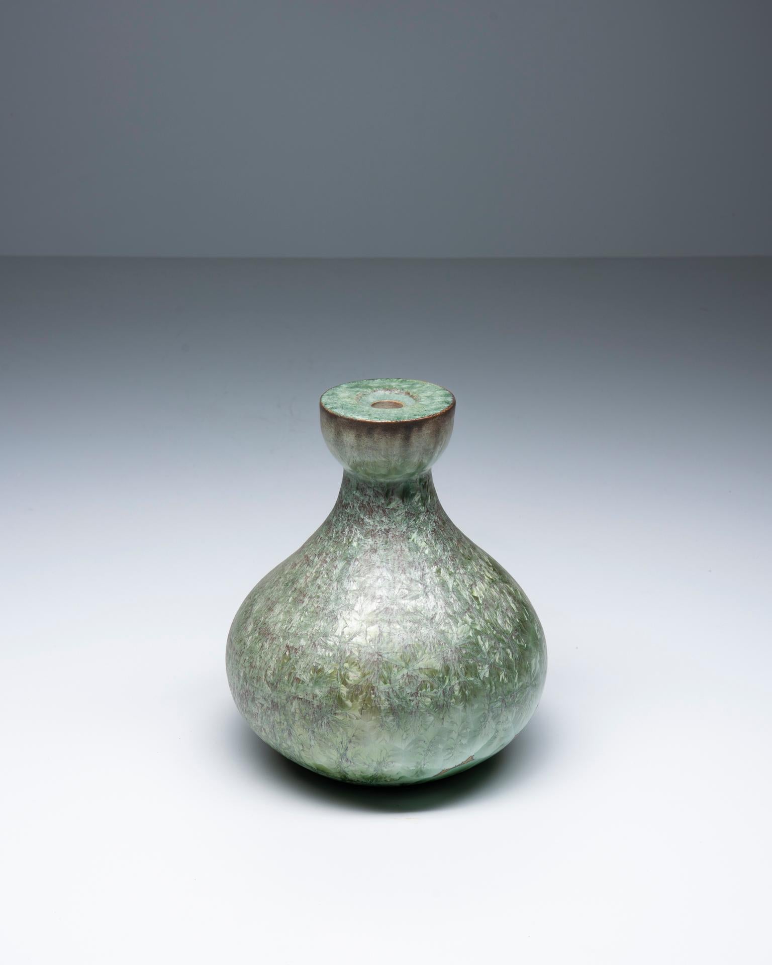 XX secolo Vaso e base per lampada in ceramica con nuclei - Marius Bessone in vendita