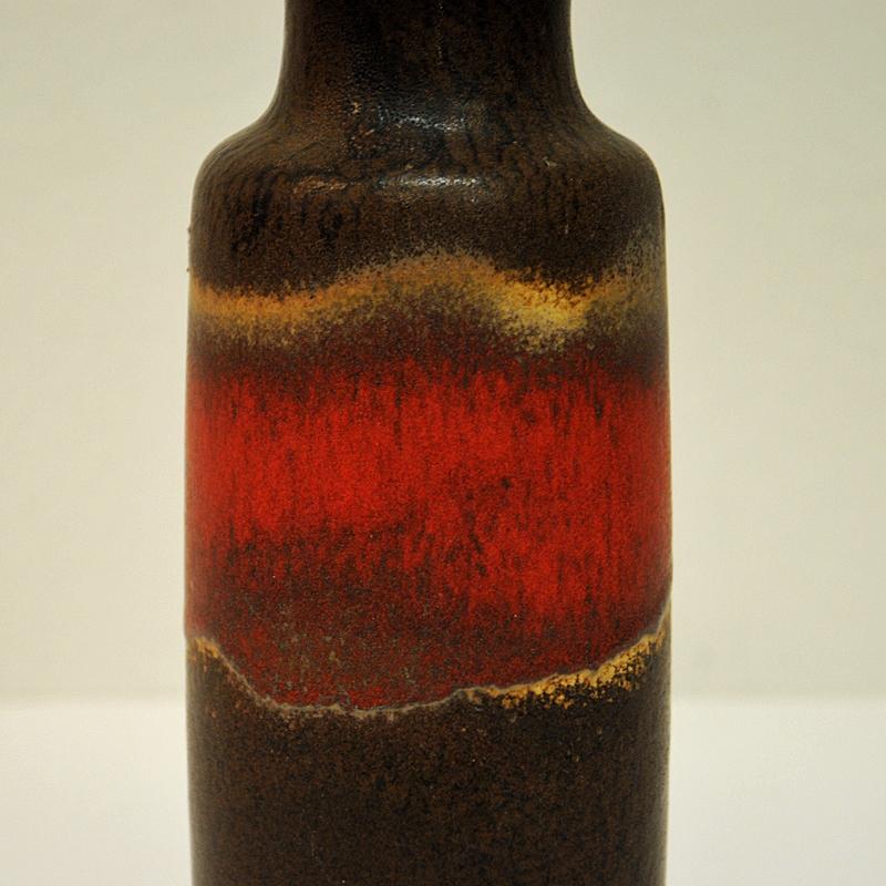 Keramik vintage Vase Lava von Scheurich- W. Deutschland 1960s 1