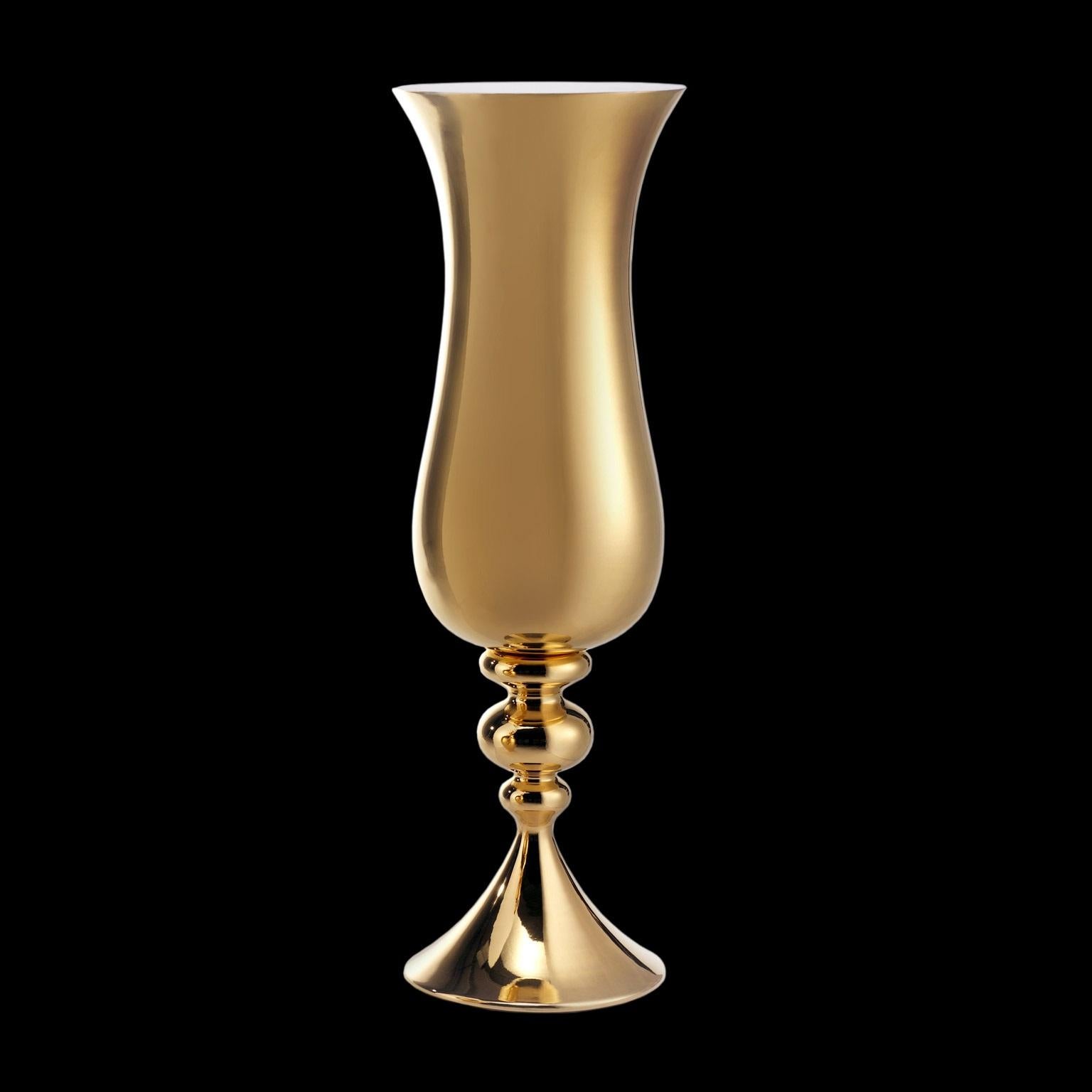 Vase en céramiqueLOTH fabriqué à la main en or 24 carats par Gabriella B., fabriqué en Italie Excellent état - En vente à Treviso, IT
