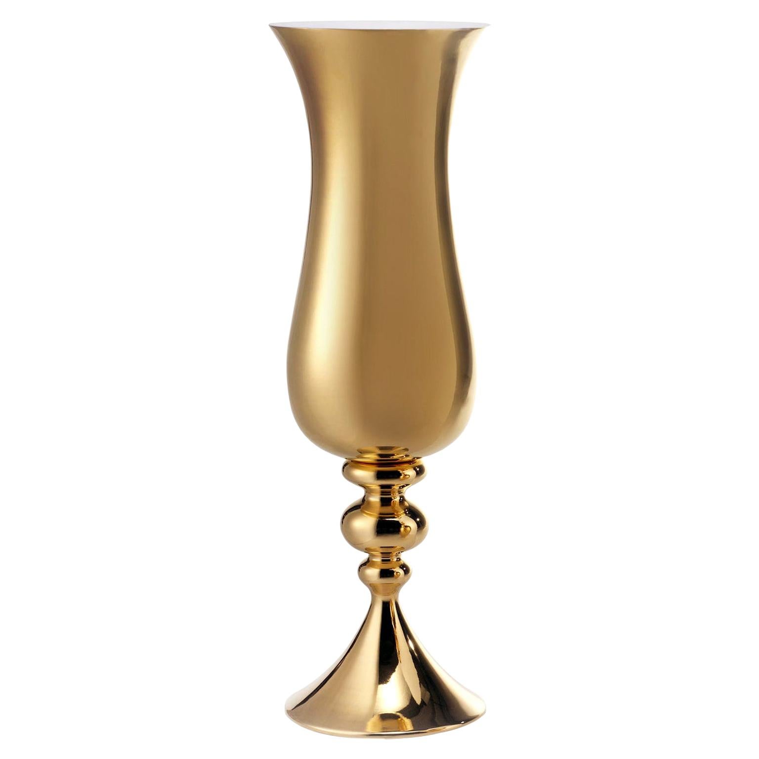 Vase en céramiqueLOTH fabriqué à la main en or 24 carats par Gabriella B., fabriqué en Italie en vente