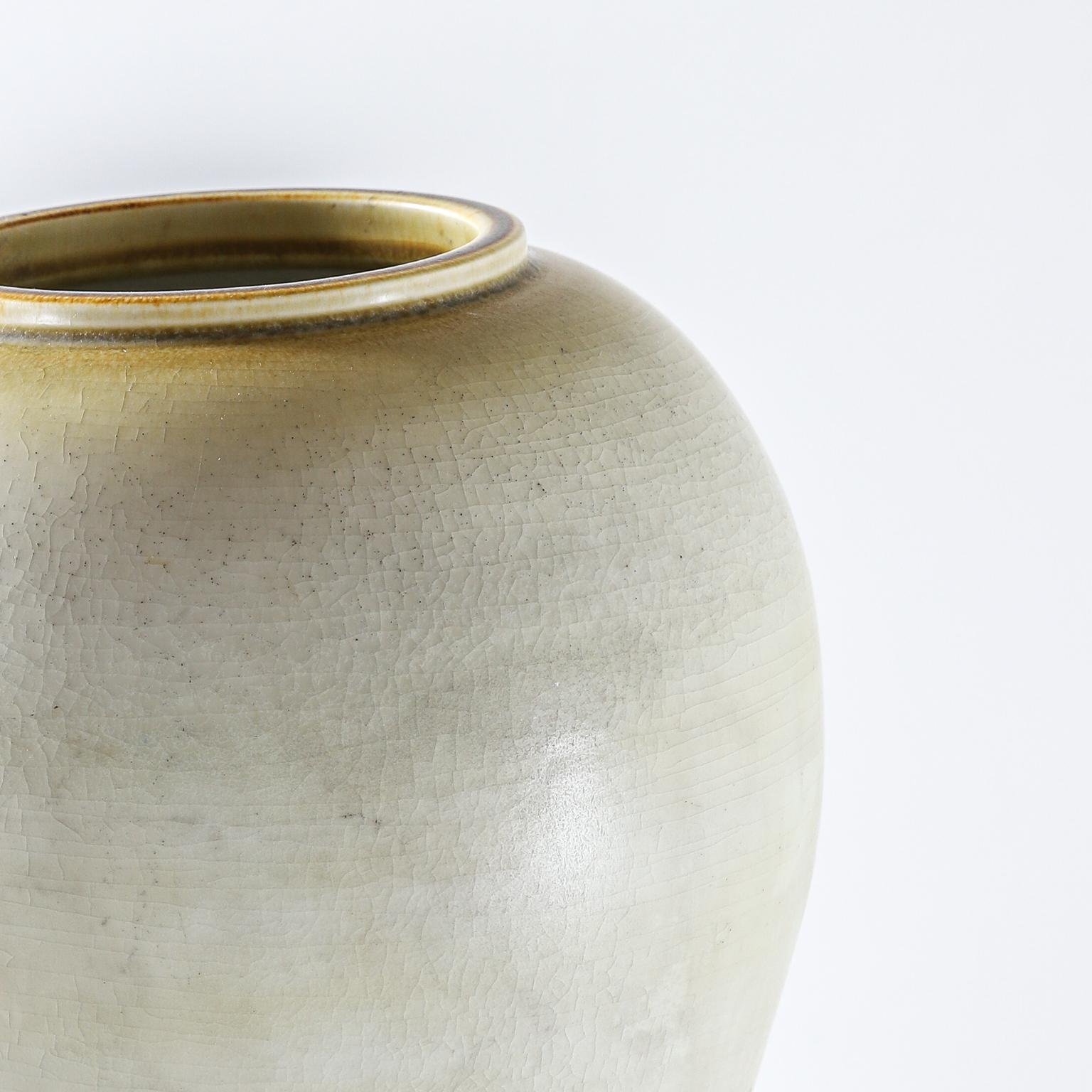 Swedish Ceramic Vase by Gertrud Lonegren at the Rorstrand Studios For Sale