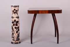 Keramikvase, hergestellt in Tschechien, Originalzustand, 1940er Jahre