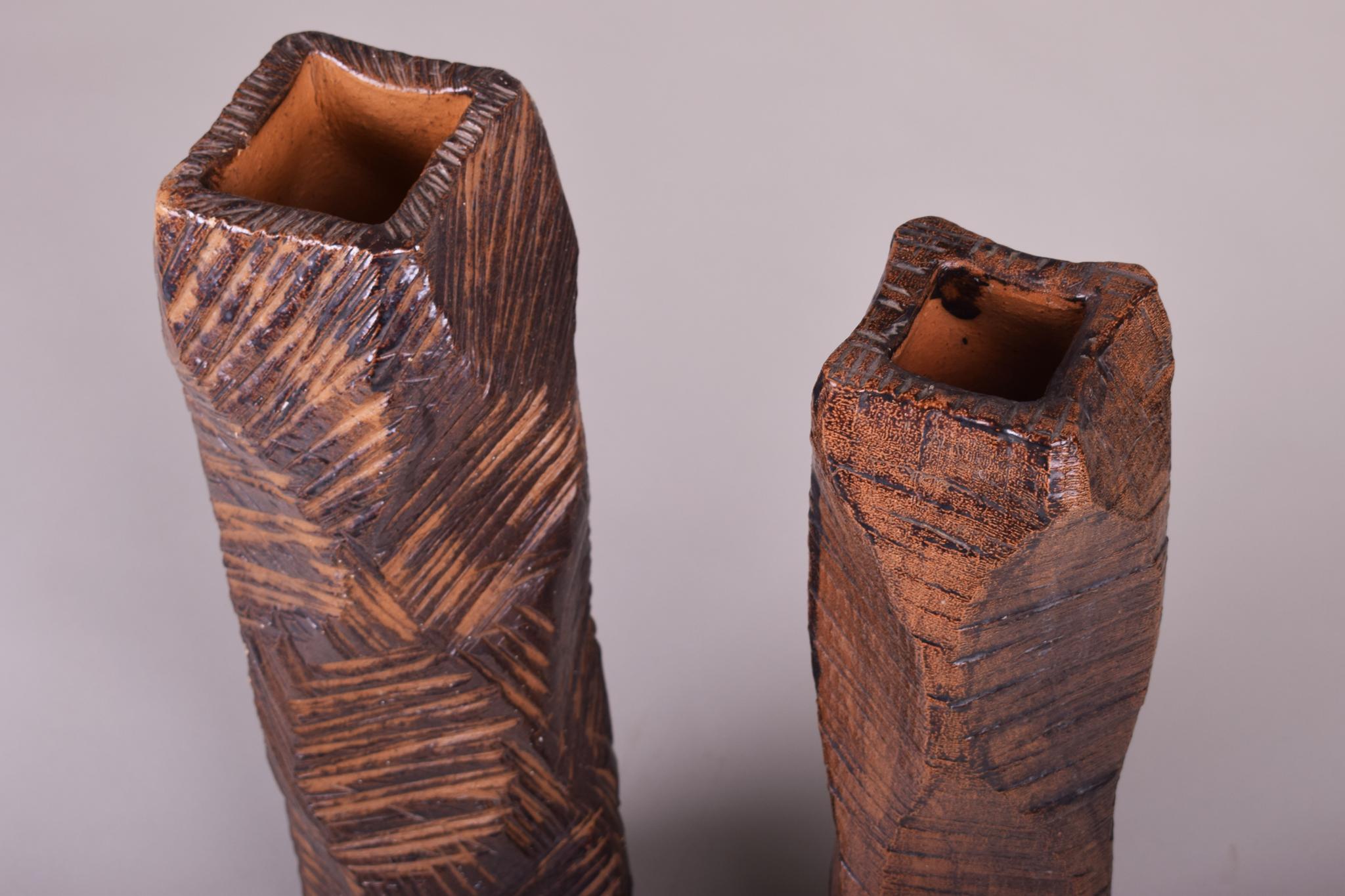 Ceramic Vase Made in Czechia, Original Condition, Mid Century For Sale 5