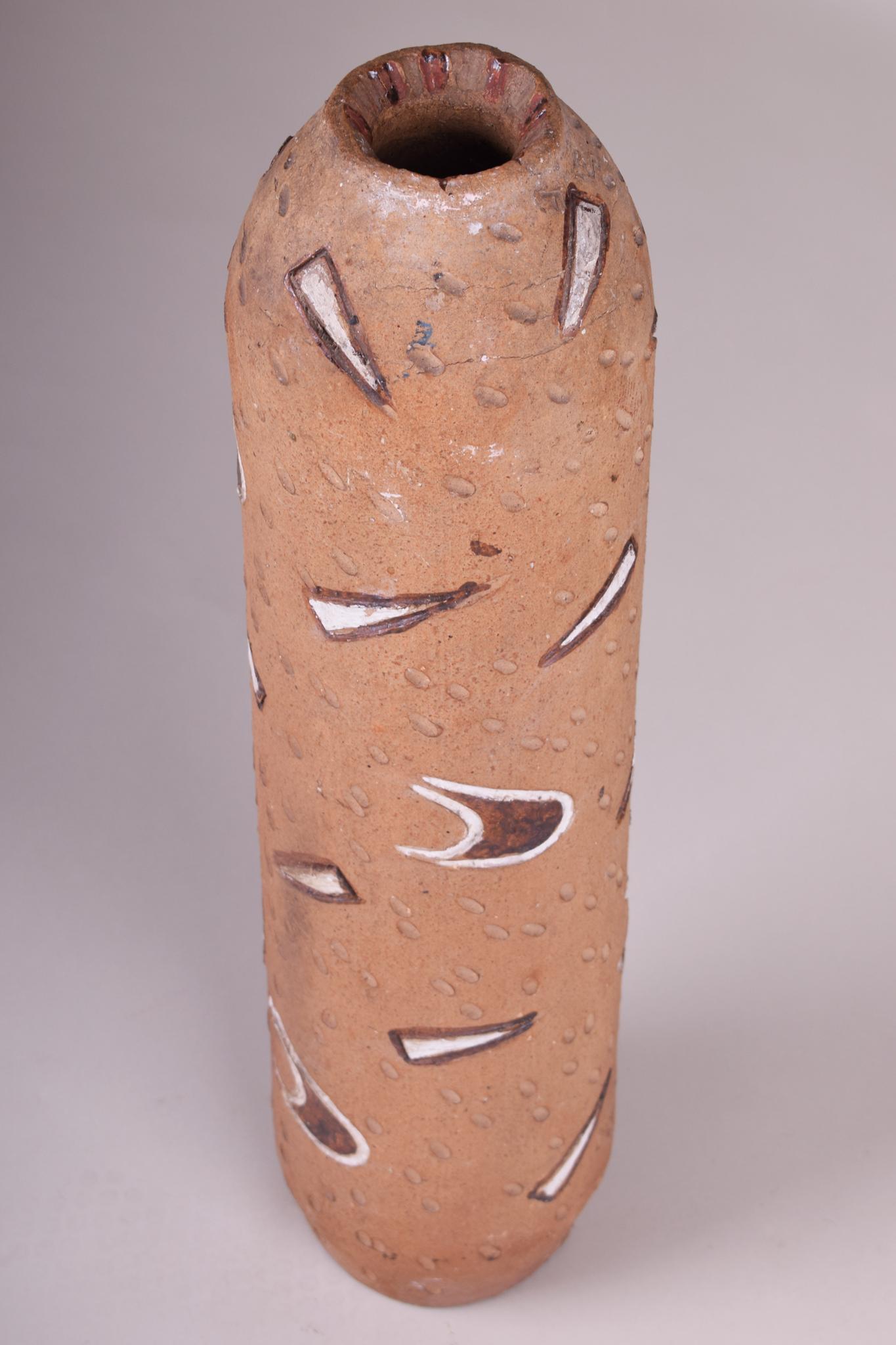 Ceramic Vase Made in Czechia, Original Condition, Mid Century For Sale 1