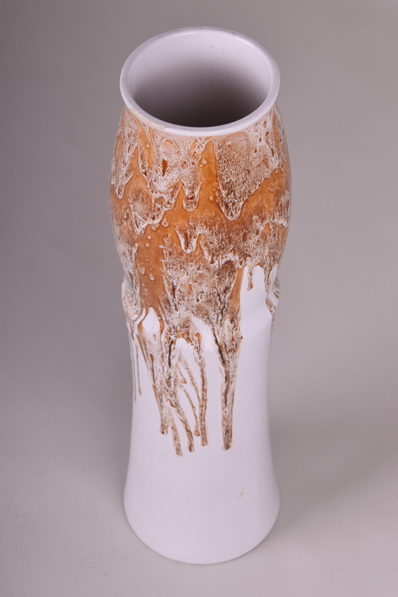 Ceramic Vase Made in Czechia, Original Condition, Mid Century For Sale 3
