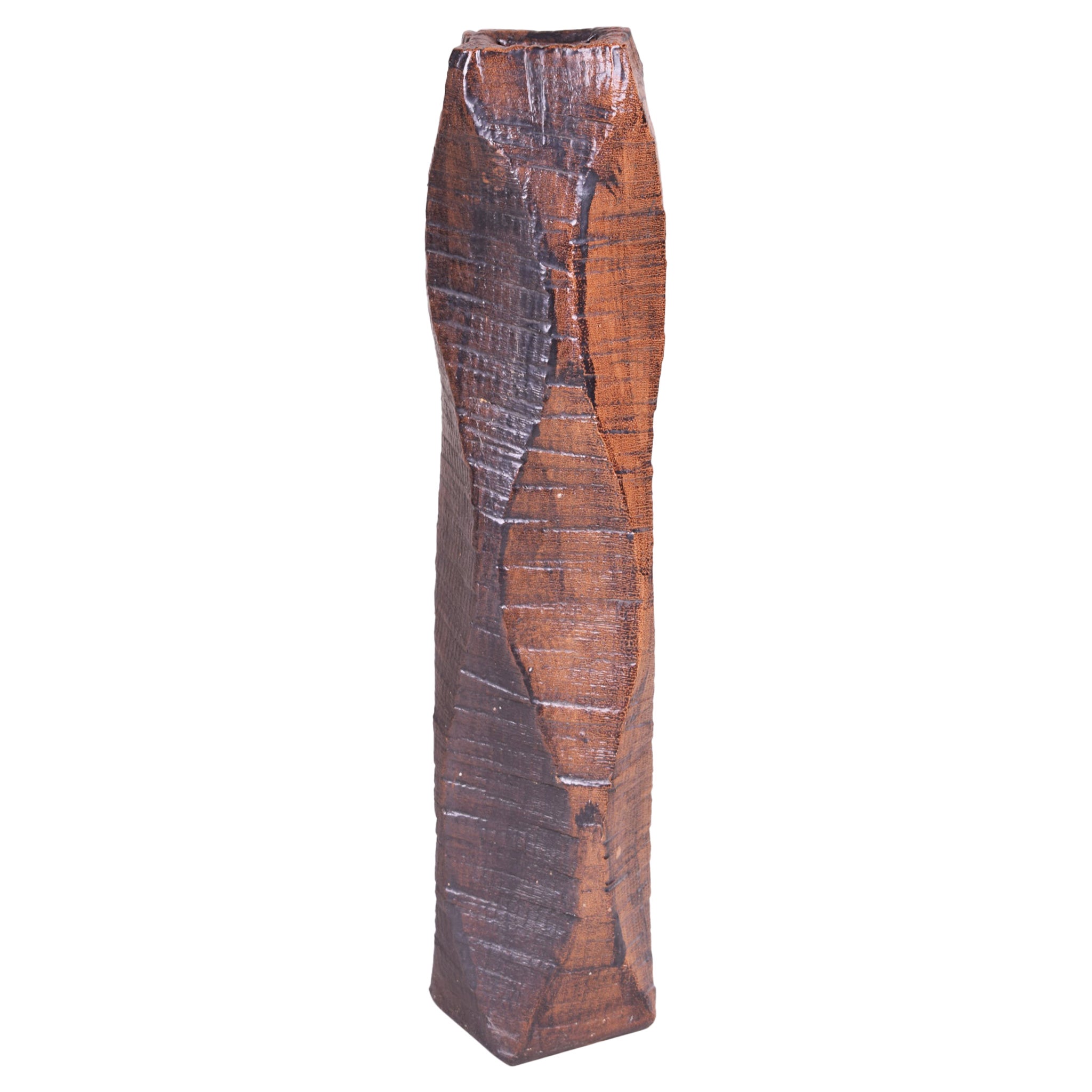 Keramikvase aus Tschechien, Originalzustand, Mitte des Jahrhunderts