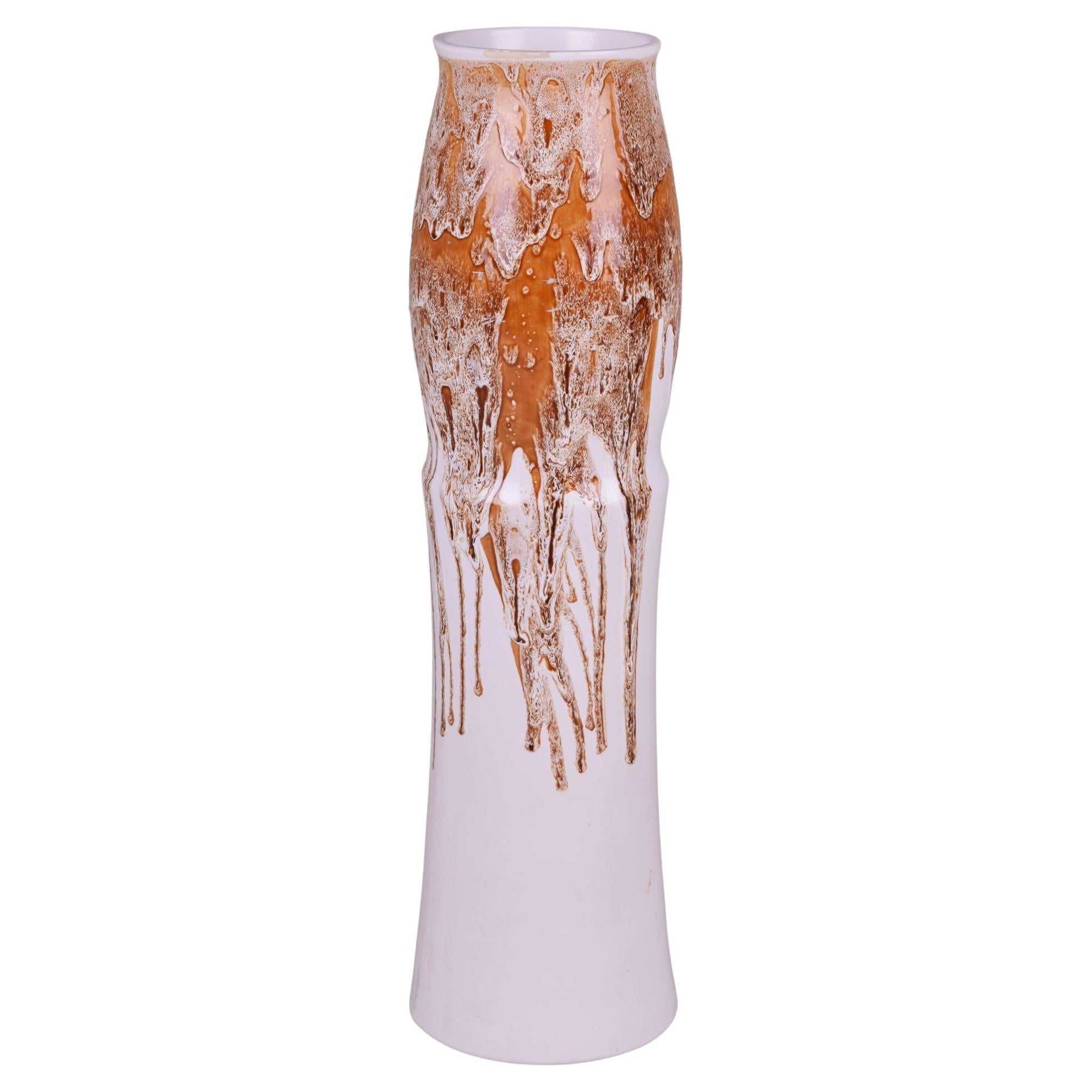 Ceramic Vase Made in Czechia, Original Condition, Mid Century For Sale