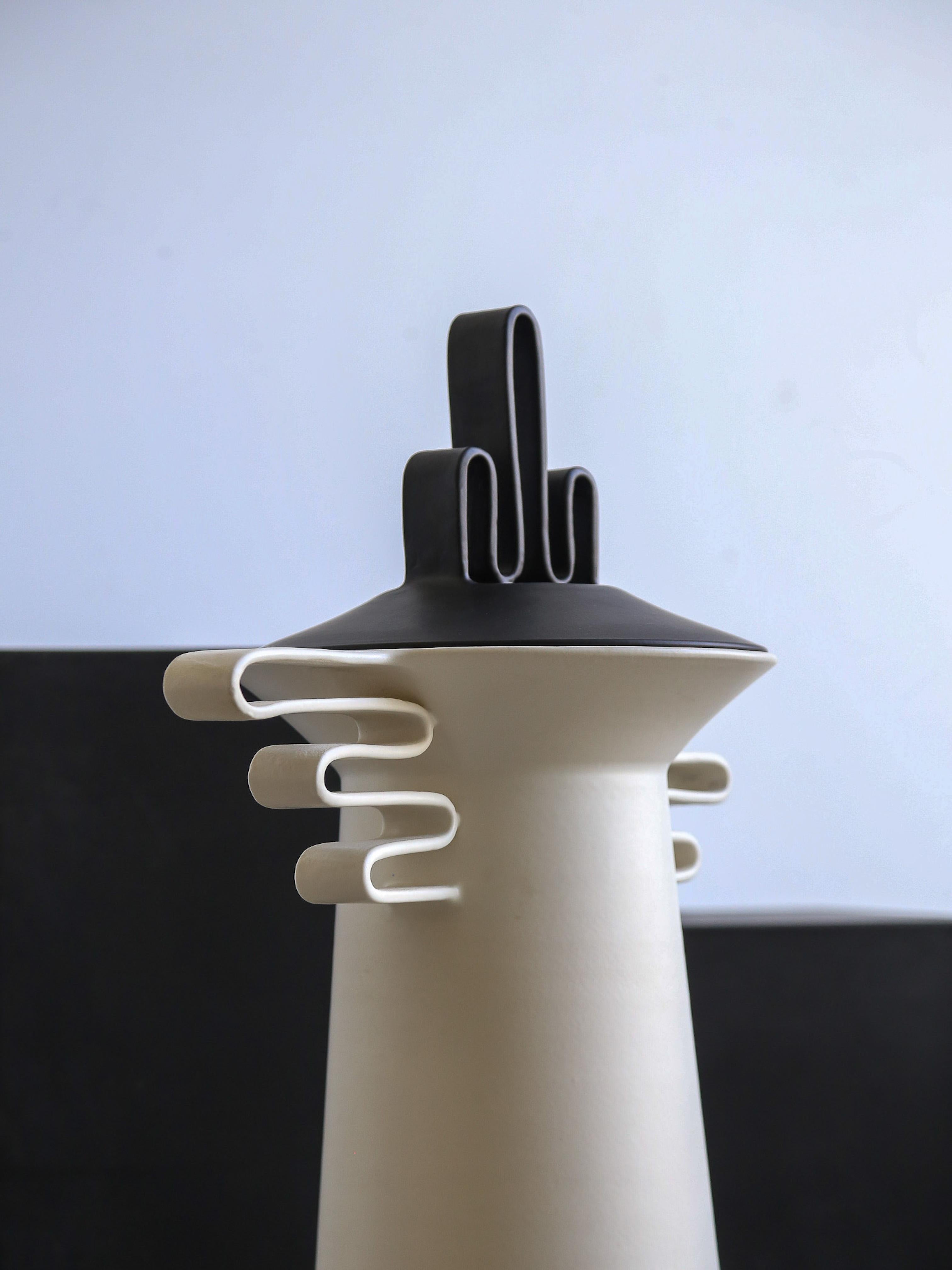 Vaso in ceramica Maya Collection di Jean Christophe Clair per Rometti in vendita 6
