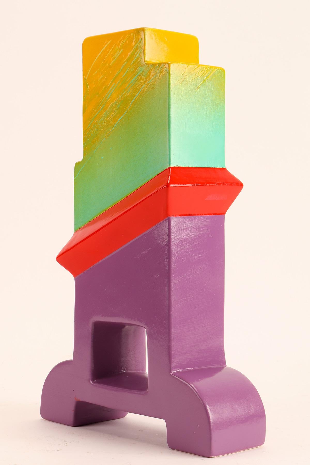 Italiano Vaso in ceramica Memphis, 