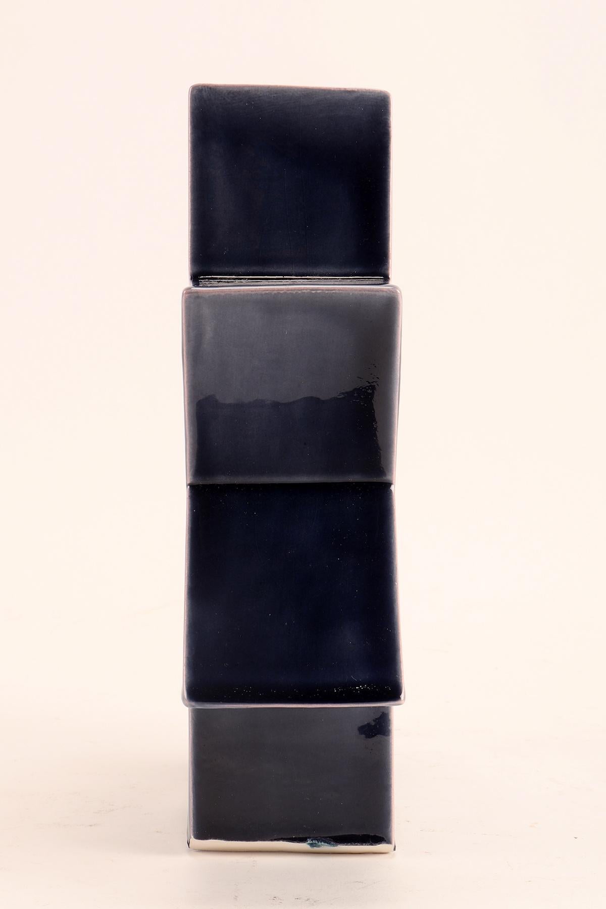 20th Century Ceramic Vase Memphis by Luciano Florio Paccagnella, Milan, 1990s For Sale