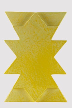 Vaso in ceramica Memphis, "ILIOS" di Luciano Florio Paccagnella, Milano, anni 1990.