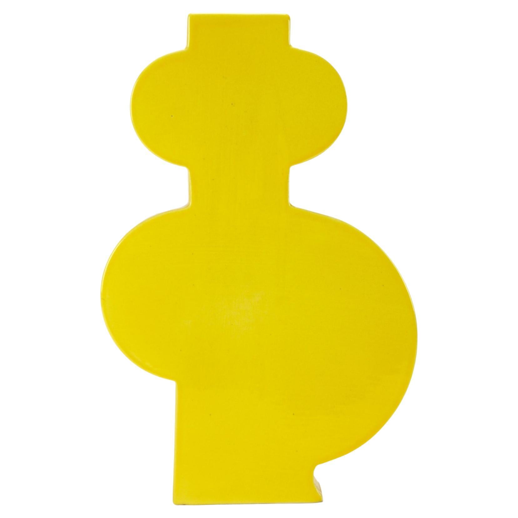 Vaso in ceramica Memphis, "LOLA" di Luciano Florio Paccagnella, Milano, anni 1990.