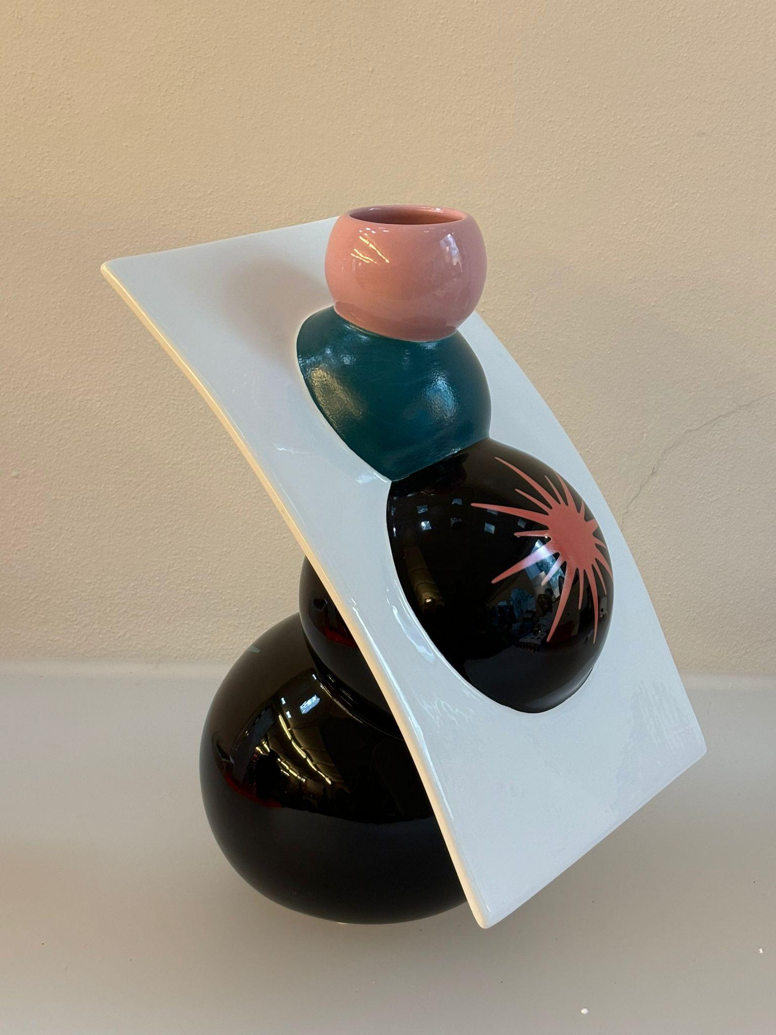 Smaltato Vaso in ceramica Model C ABC Collection di Alessandro Mendini per Superego Editions in vendita