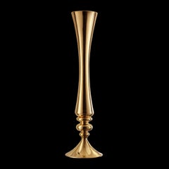 Ceramic Vase "MUSE" Handcrafted in 24-Karat Gold by Gabriella B. Made in Italy