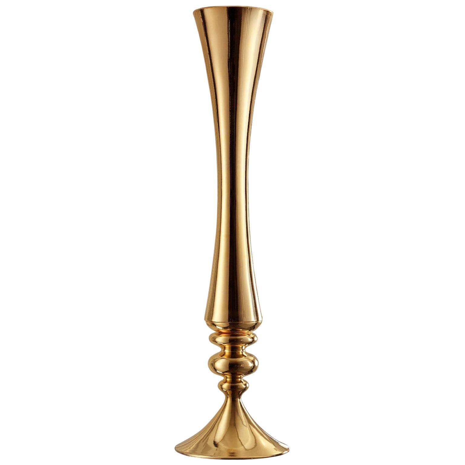 Vase en céramiqueMUSE «MUSE » fabriqué à la main en or 24 carats par Gabriella B., fabriqué en Italie