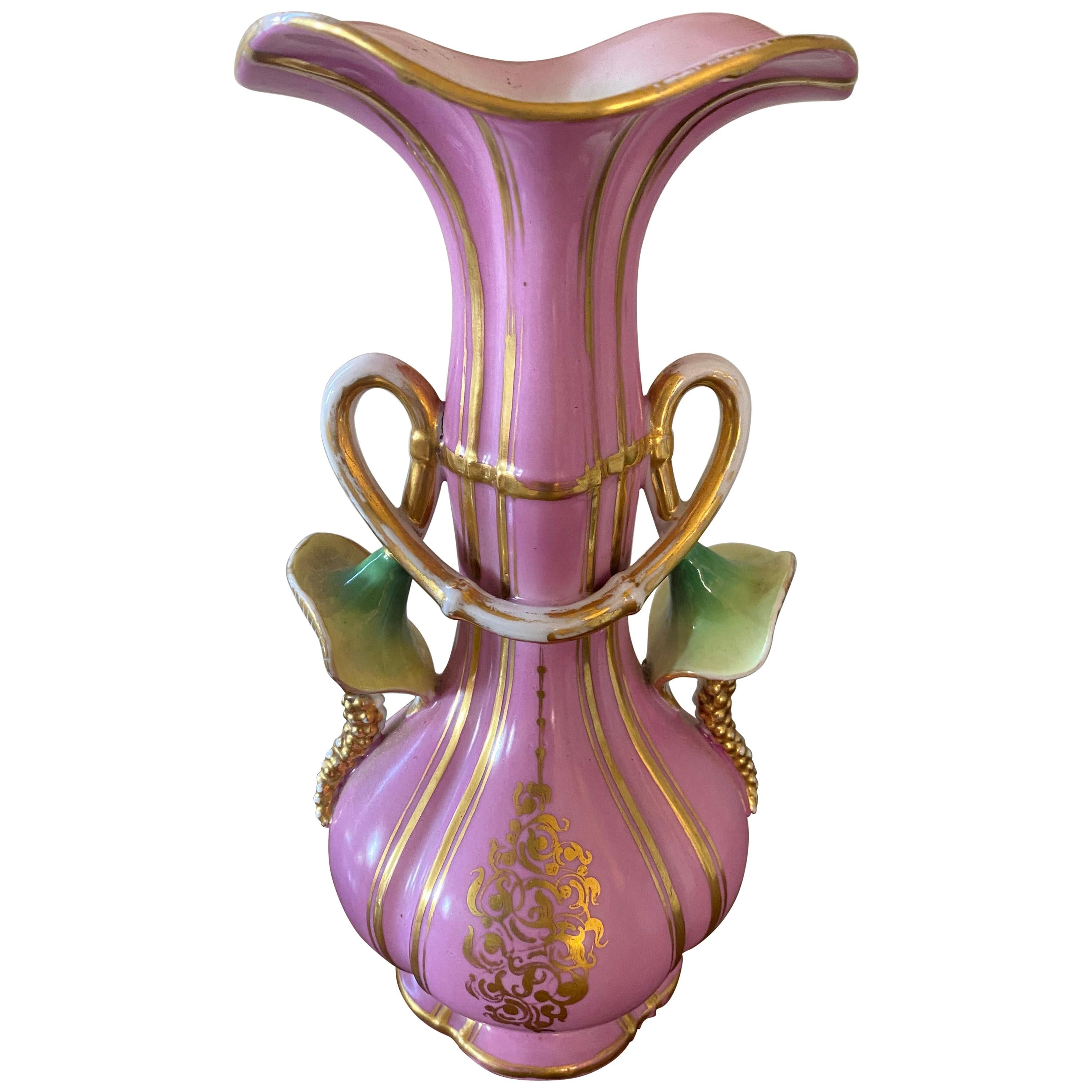 Ceramic Vase Napoleon III Period For Sale