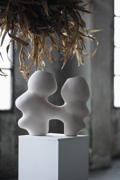 Ceramic Vase, off White Ceramic, Handmade, Unique Art