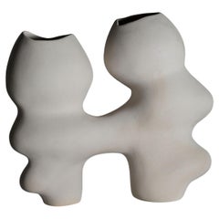 Ceramic Vase. off White Ceramic. Handmade. Unique Art Karolina Zimnicka