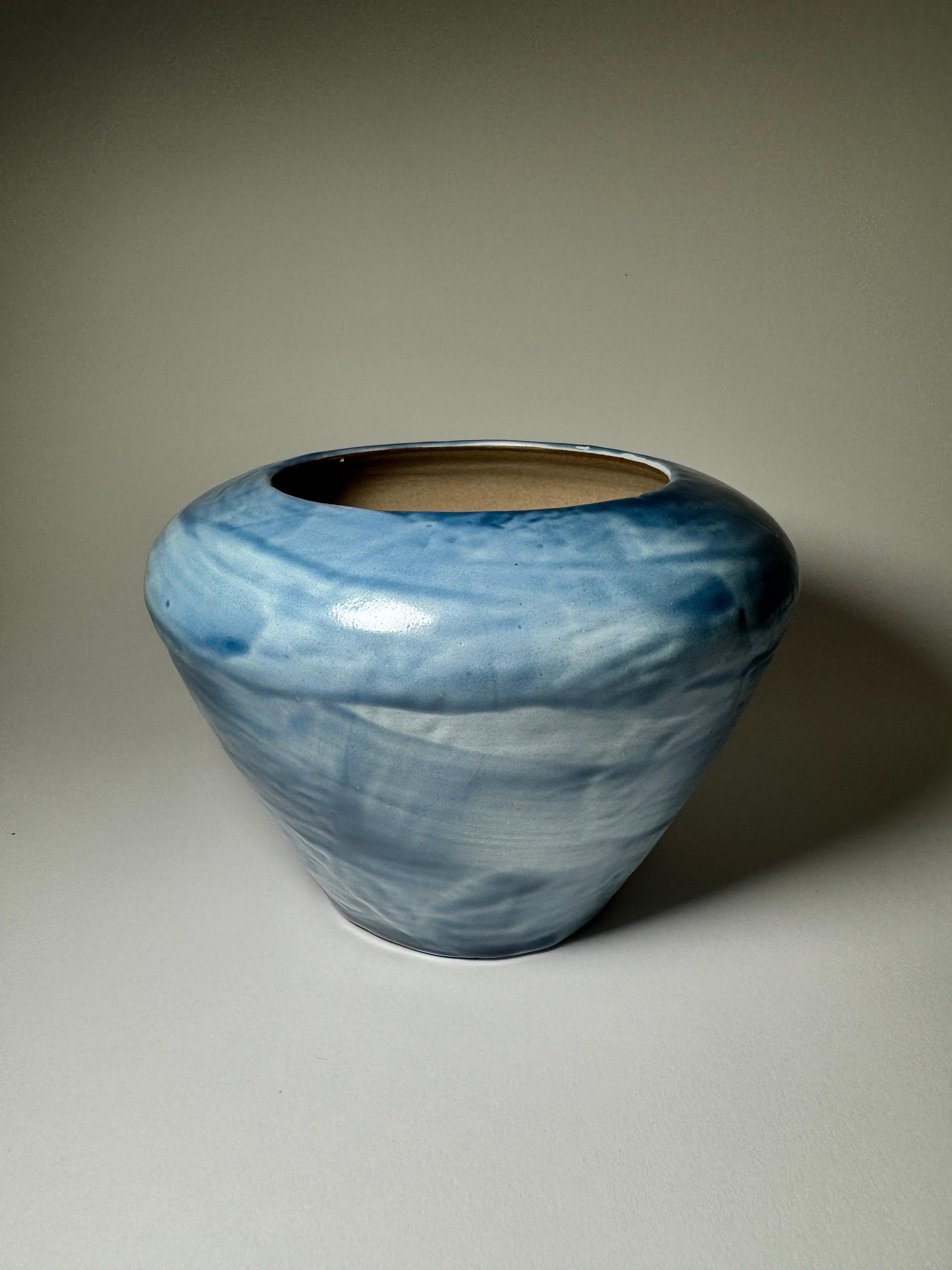 Baltico Vaso in ceramica - pezzo unico da collezione contemporaneo, opera certificata di Studio A in vendita