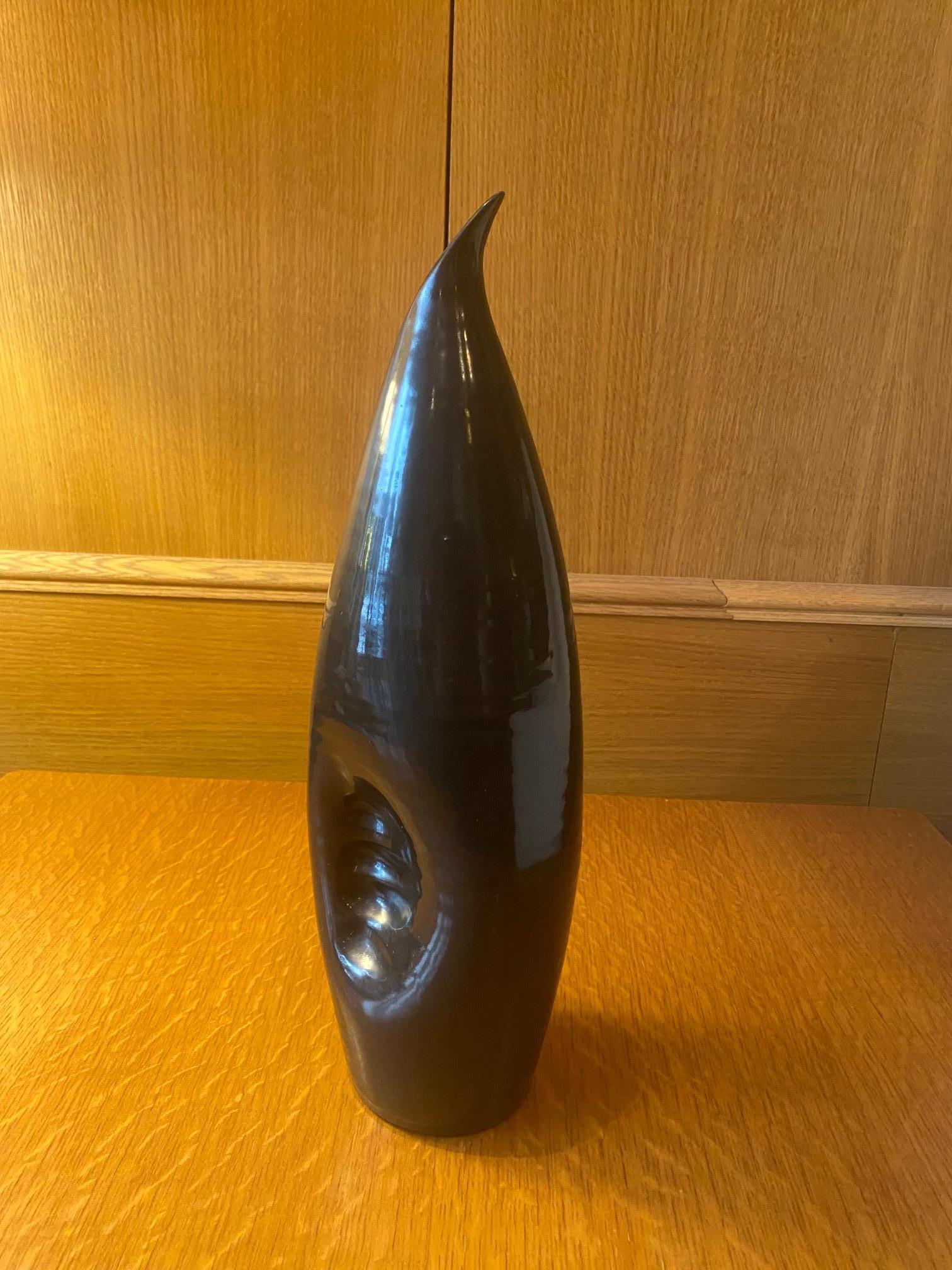 Français Vase en céramique Pingouin par Accolay, France, années 1960 en vente