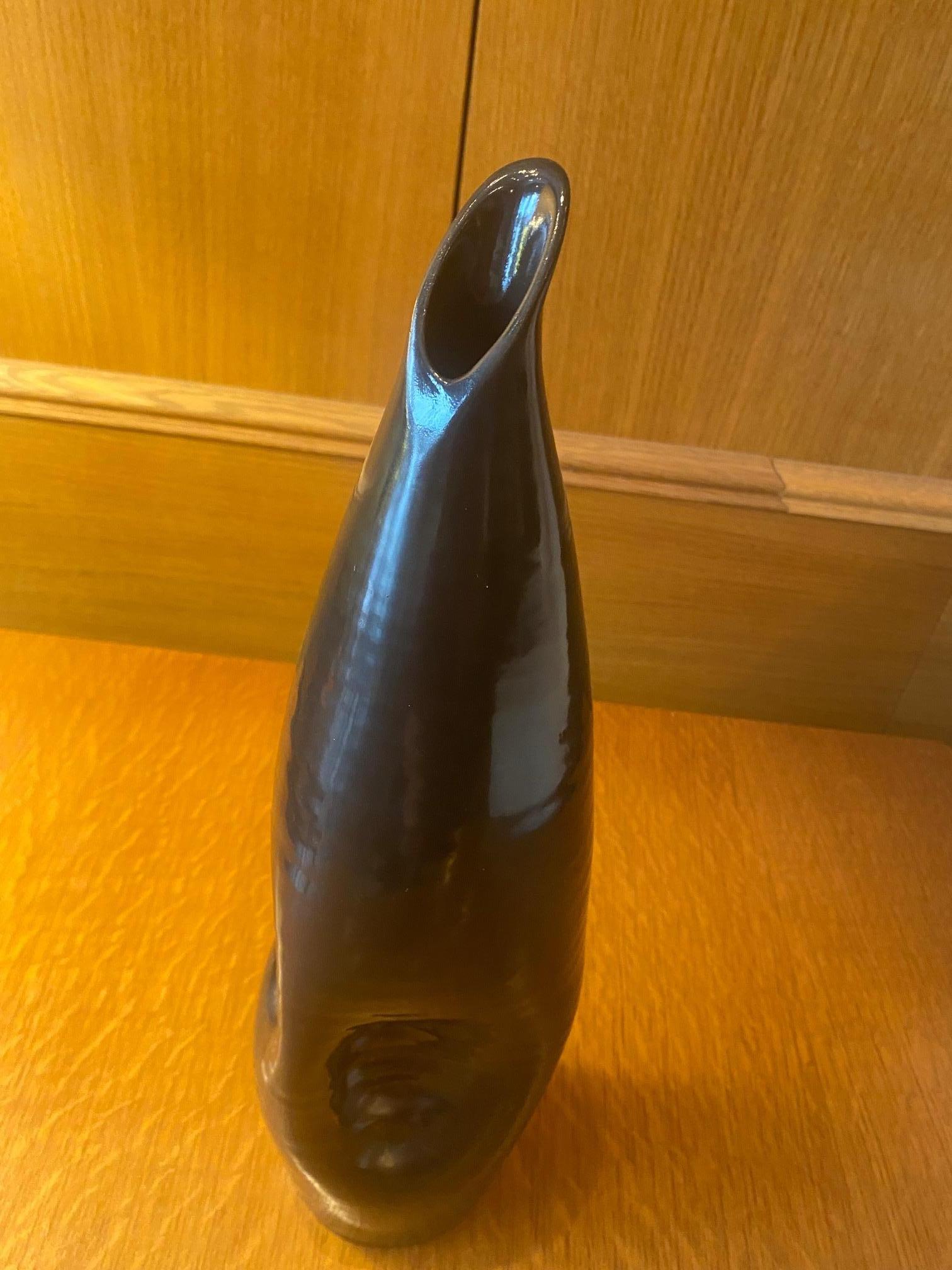 Céramique Vase en céramique Pingouin par Accolay, France, années 1960 en vente