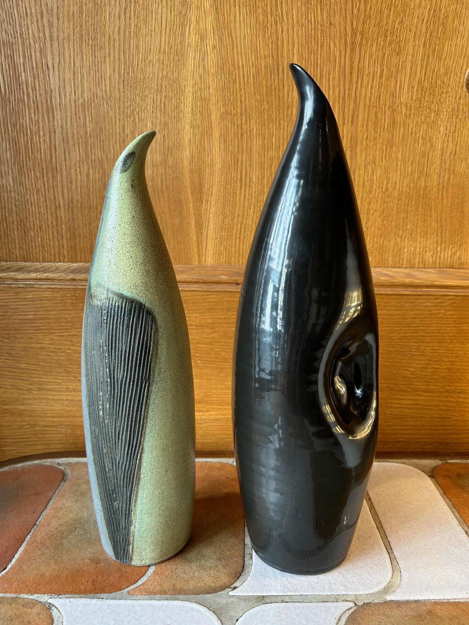 Vase en céramique Pingouin par Accolay, France, années 1960 en vente 2