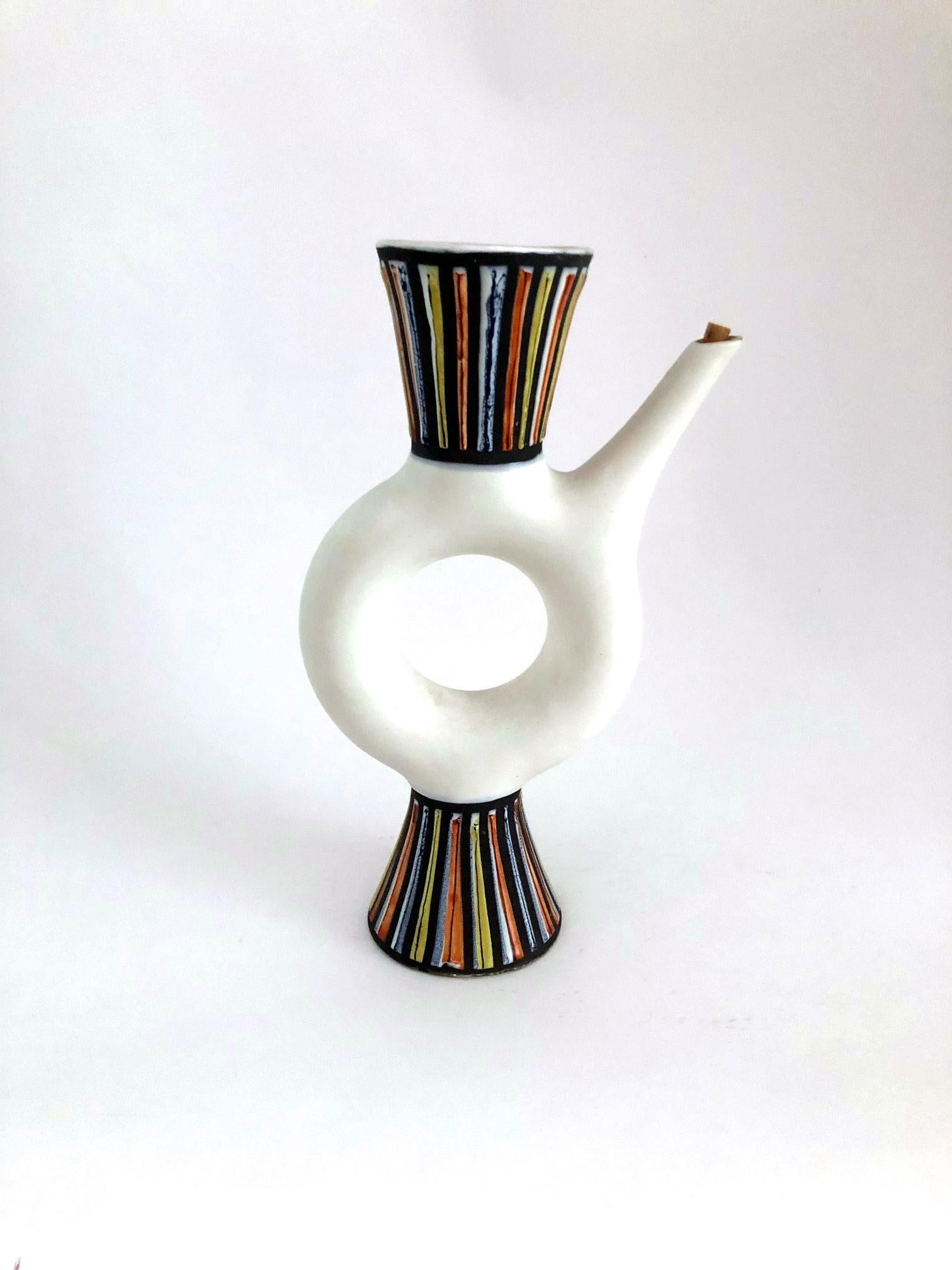 Ceramic Vase Pitcher Signed by Roger Capron, 1950s In Good Condition In Paris, FR