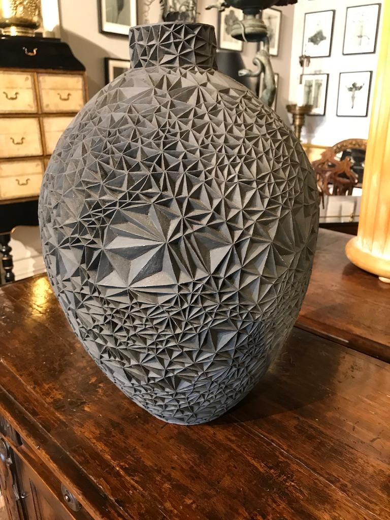 English Ceramic Vase ‘Primavera’ by Leah Jensen For Sale