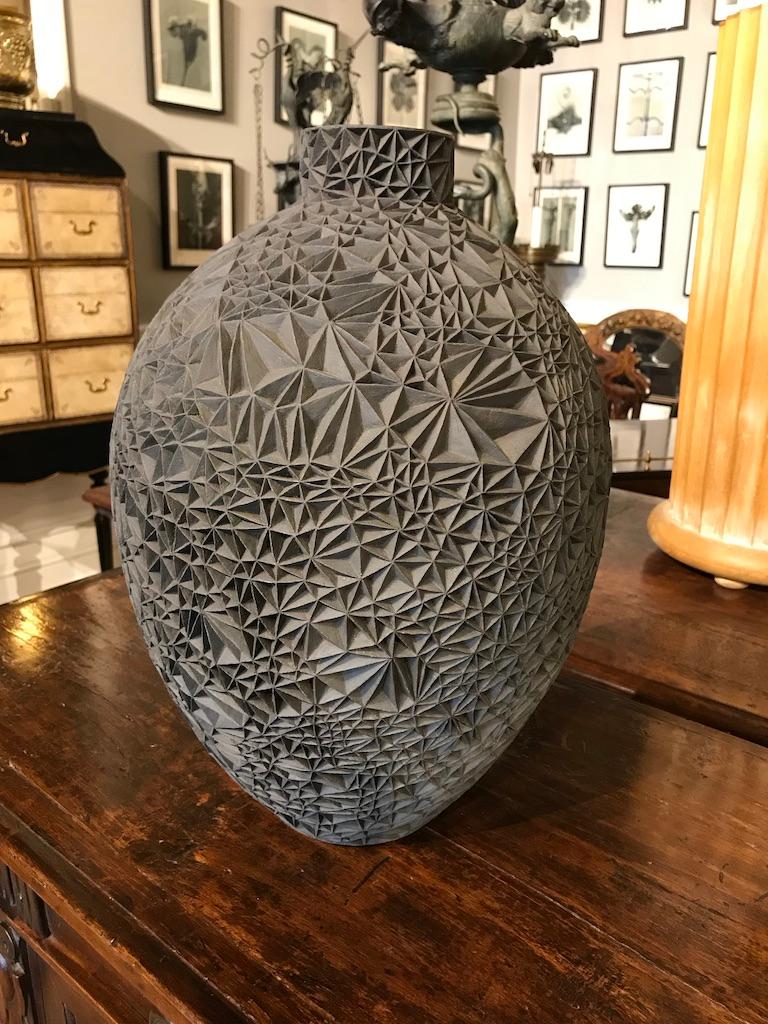 Ceramic Vase ‘Primavera’ by Leah Jensen In Excellent Condition For Sale In Stamford, CT