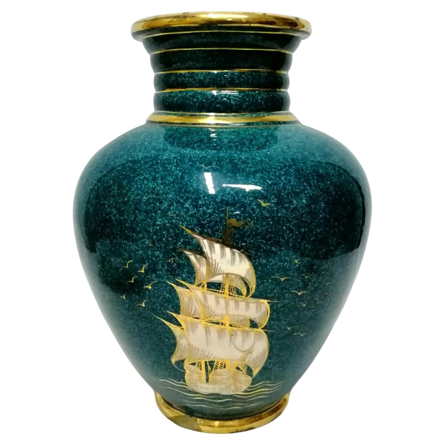 Ceramic Vase Produced by Barraud, Messeri & C., 1940s