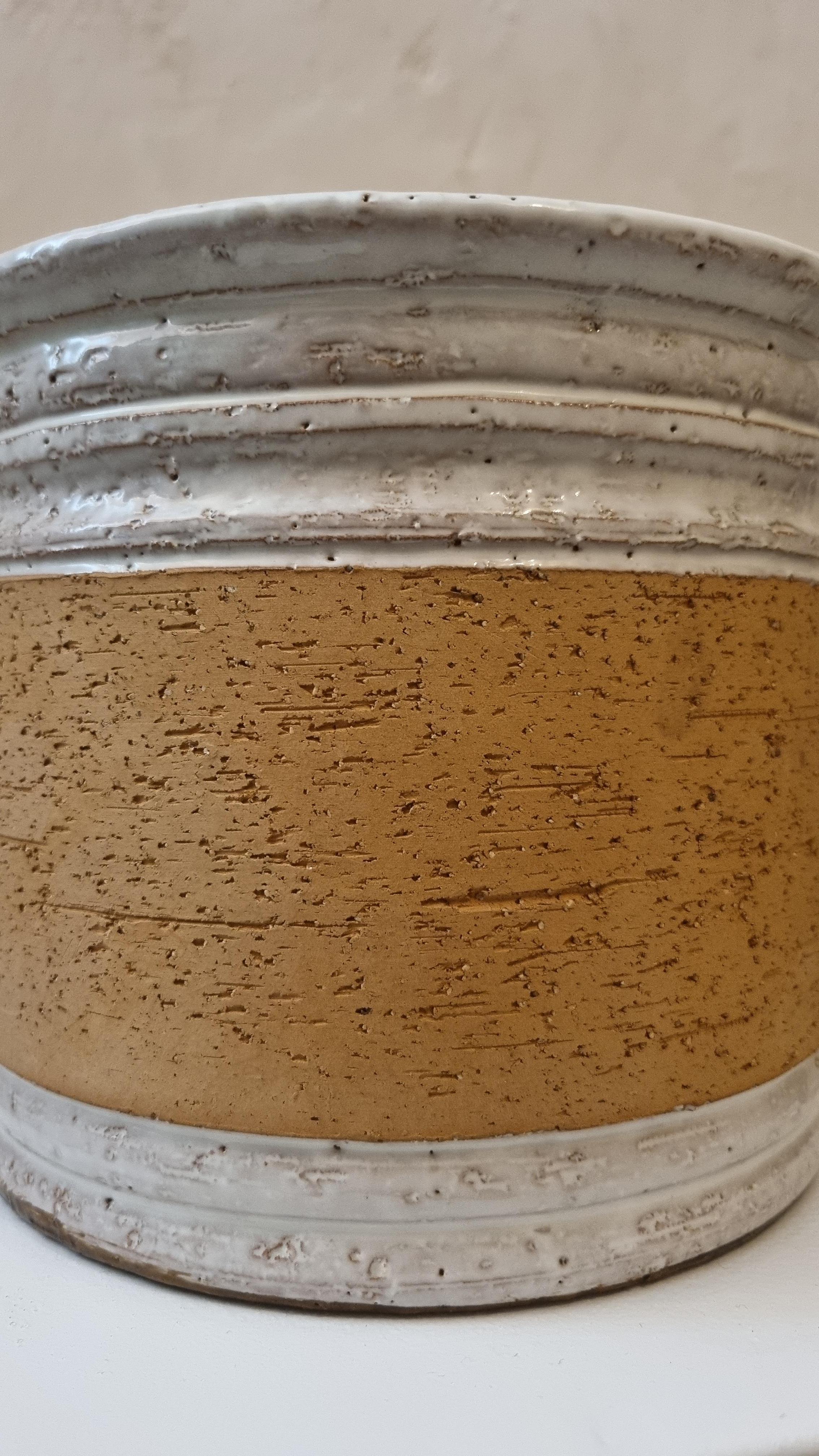 Keramikvase Rosenthal Netter, hergestellt von Ceramiche Bitossi Montelupo, 70er-Jahre. (Moderne der Mitte des Jahrhunderts) im Angebot