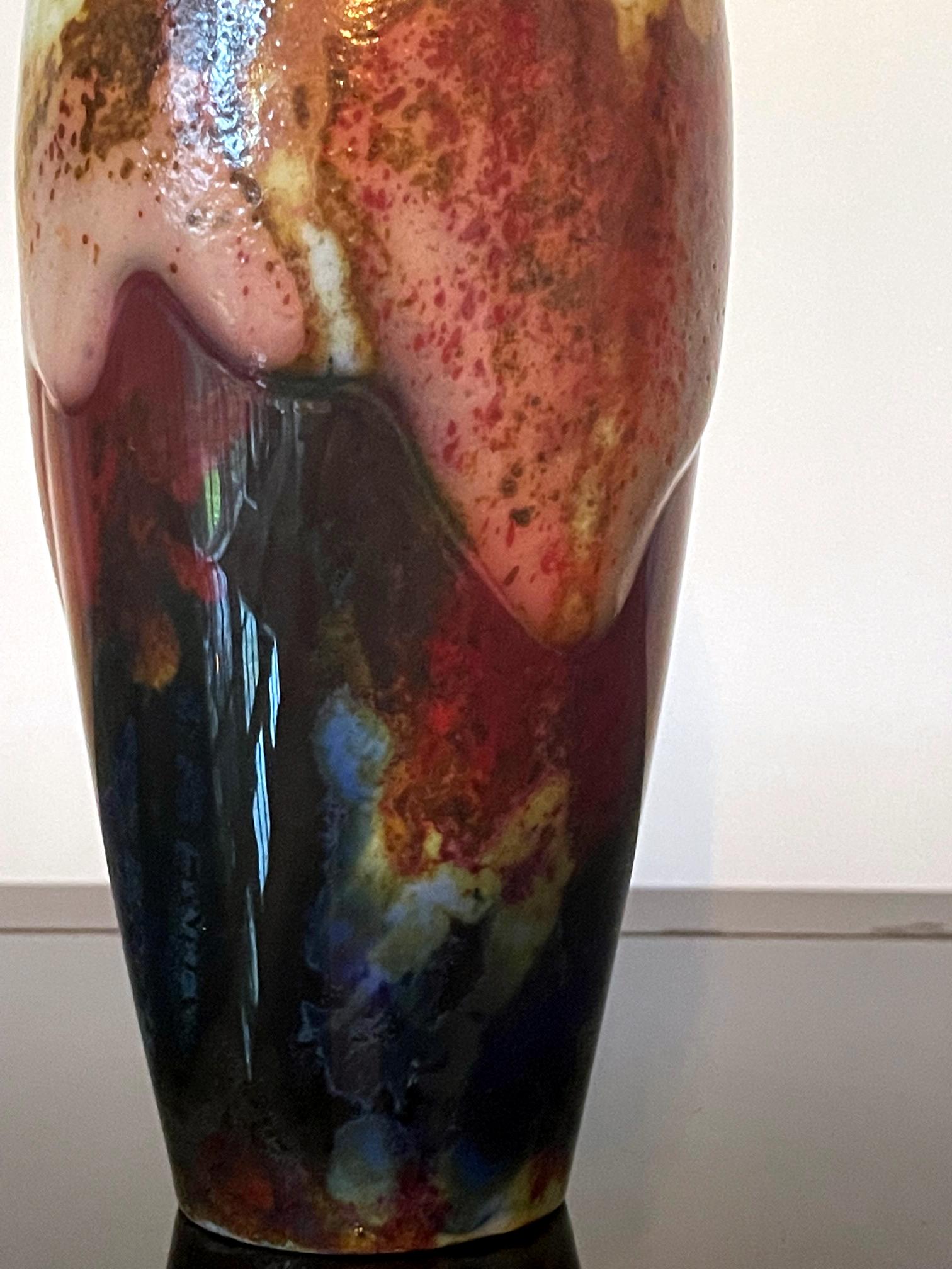 Ceramic Vase Royal Doulton Chang Ware For Sale 7