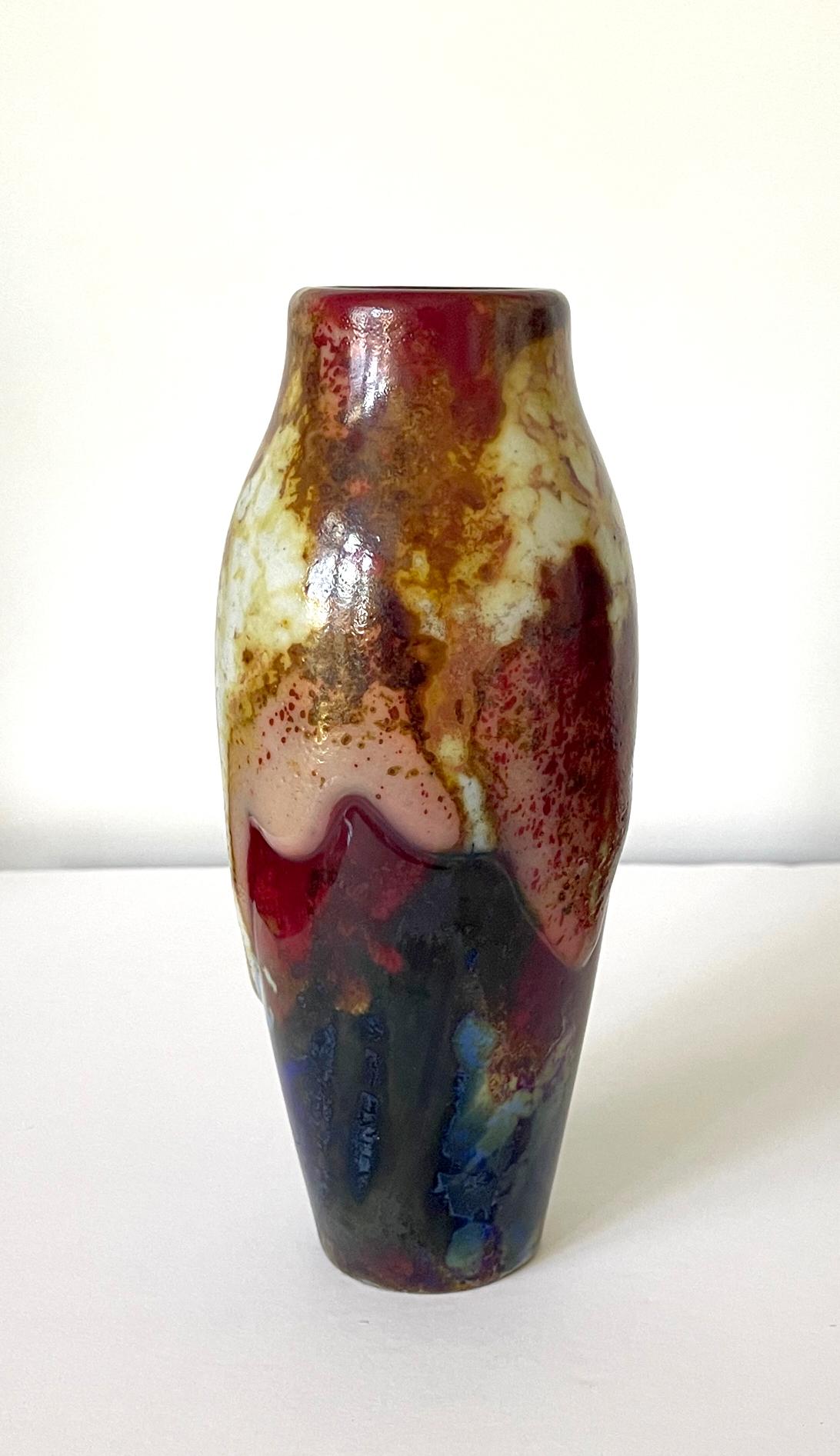 English Ceramic Vase Royal Doulton Chang Ware For Sale