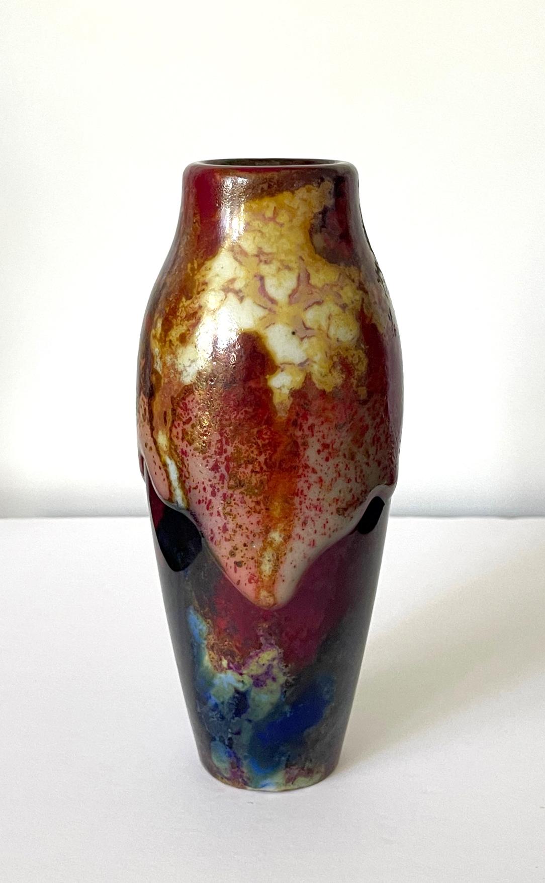 Ceramic Vase Royal Doulton Chang Ware In Good Condition For Sale In Atlanta, GA
