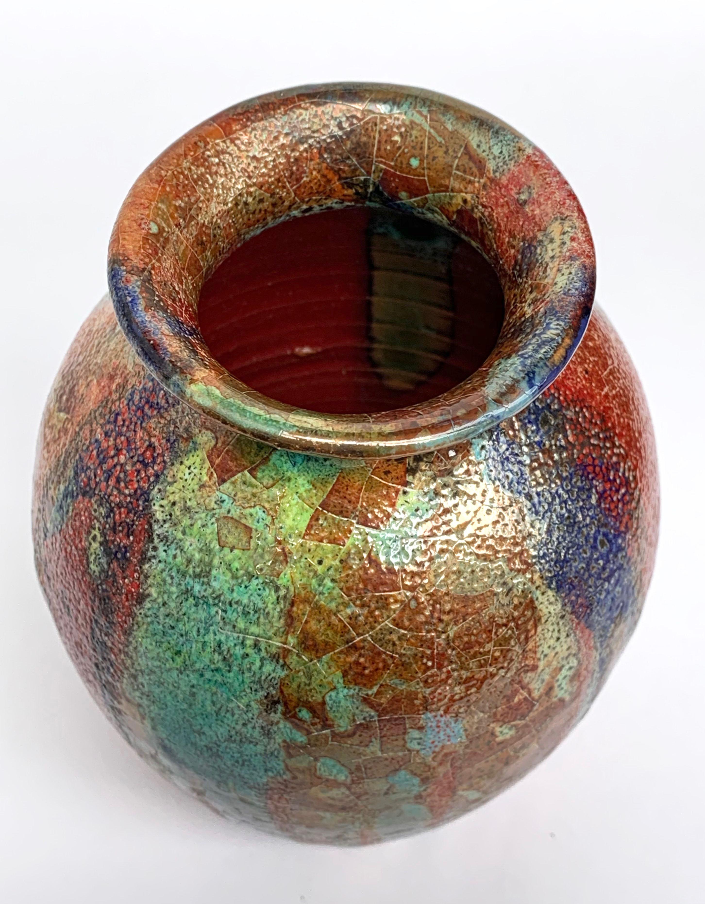Ceramic Vase Sardinian Polychrome Ceramics by Claudio Pulli, Italy, 1970s 2