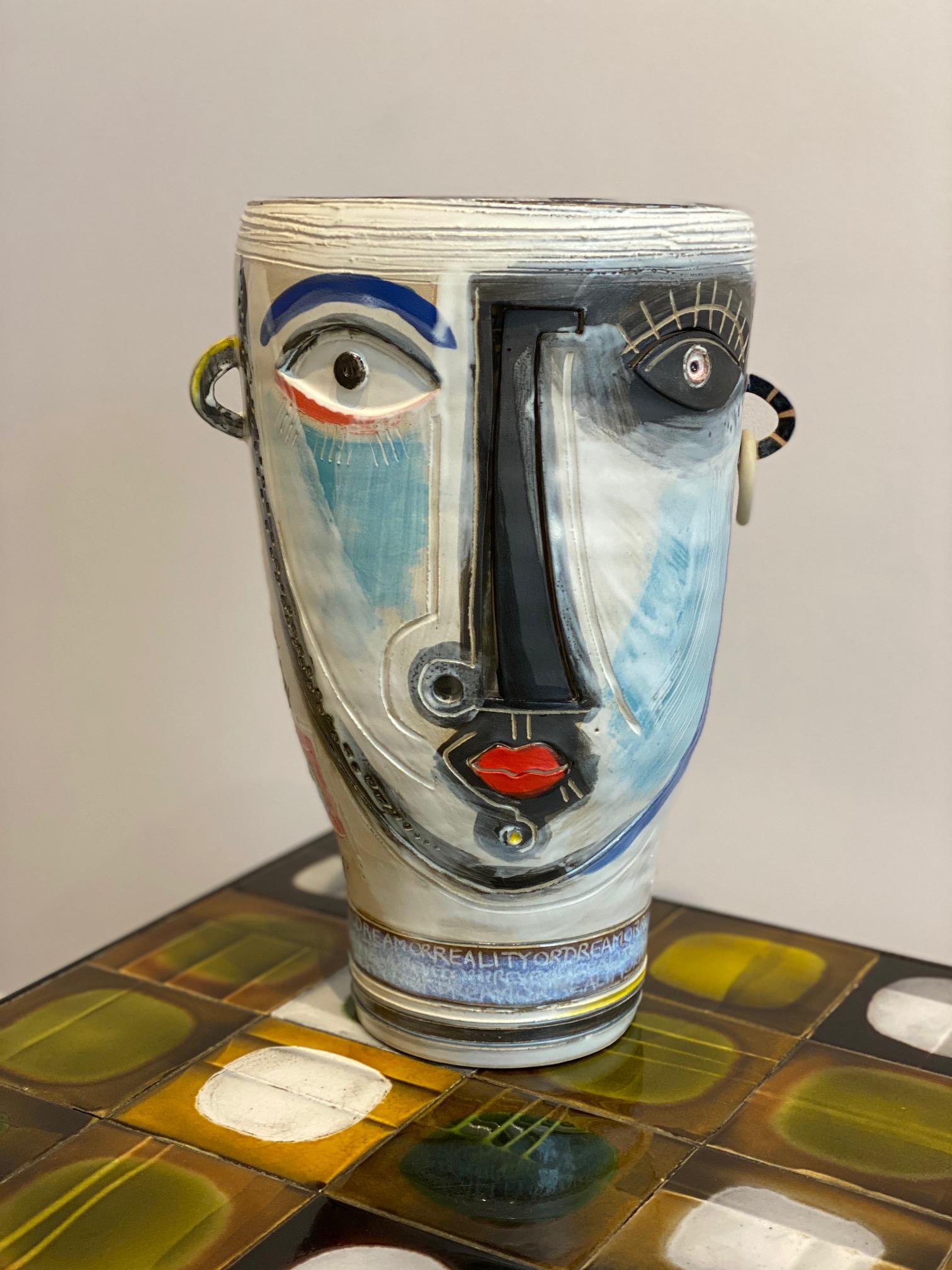 Ceramic Vase Sculpture One of a Kind Signed by Dalo In Excellent Condition In Paris, FR