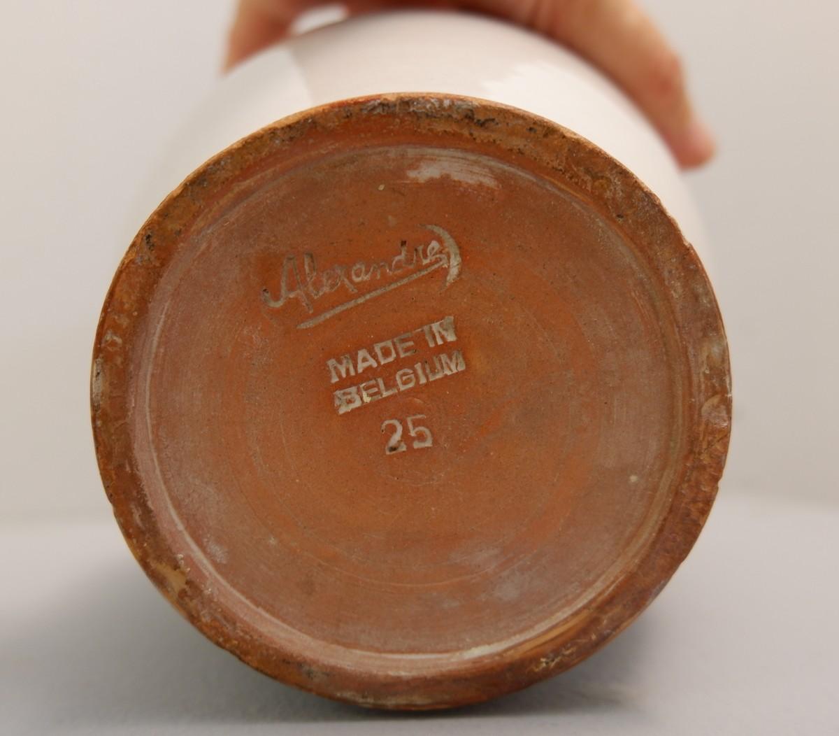 Ceramic Vase signed Alexander - Belgium 1950s 1