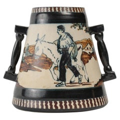 Vintage Ceramic Vase, Signed Berné