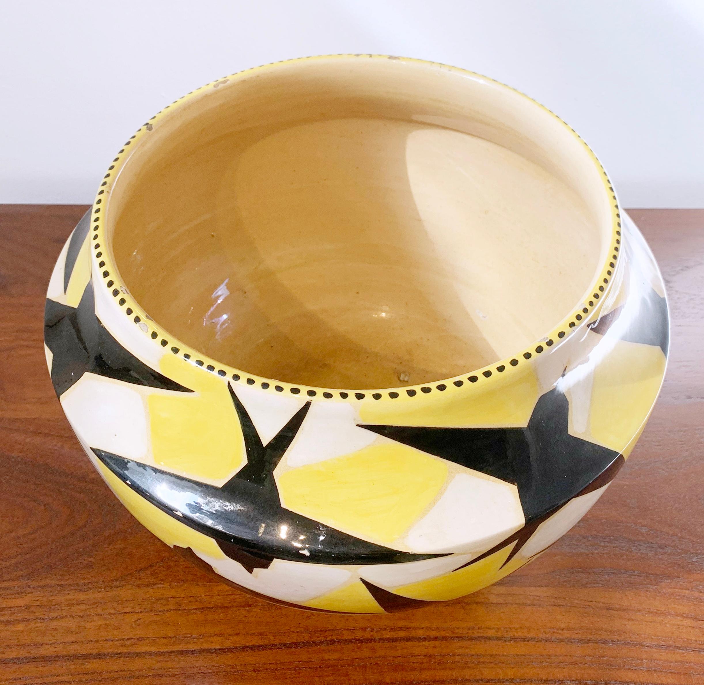 Keramikvase signiert von Fenice Albisola für Manlio Trucco - Italien 1930.