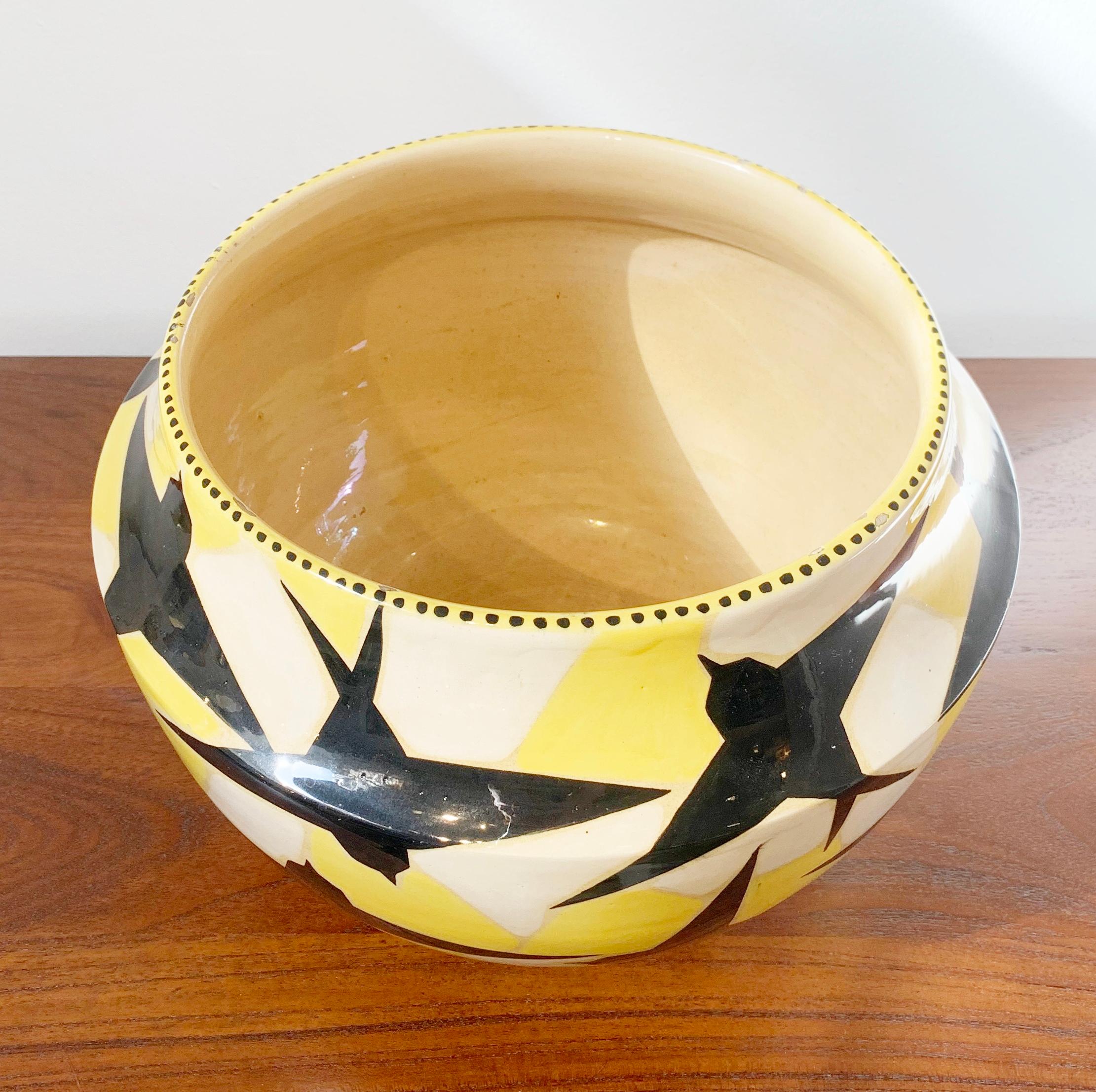 Ceramic Vase signed by Fenice Albisola for Manlio Trucco - Italy 1930 In Good Condition For Sale In Brussels, BE