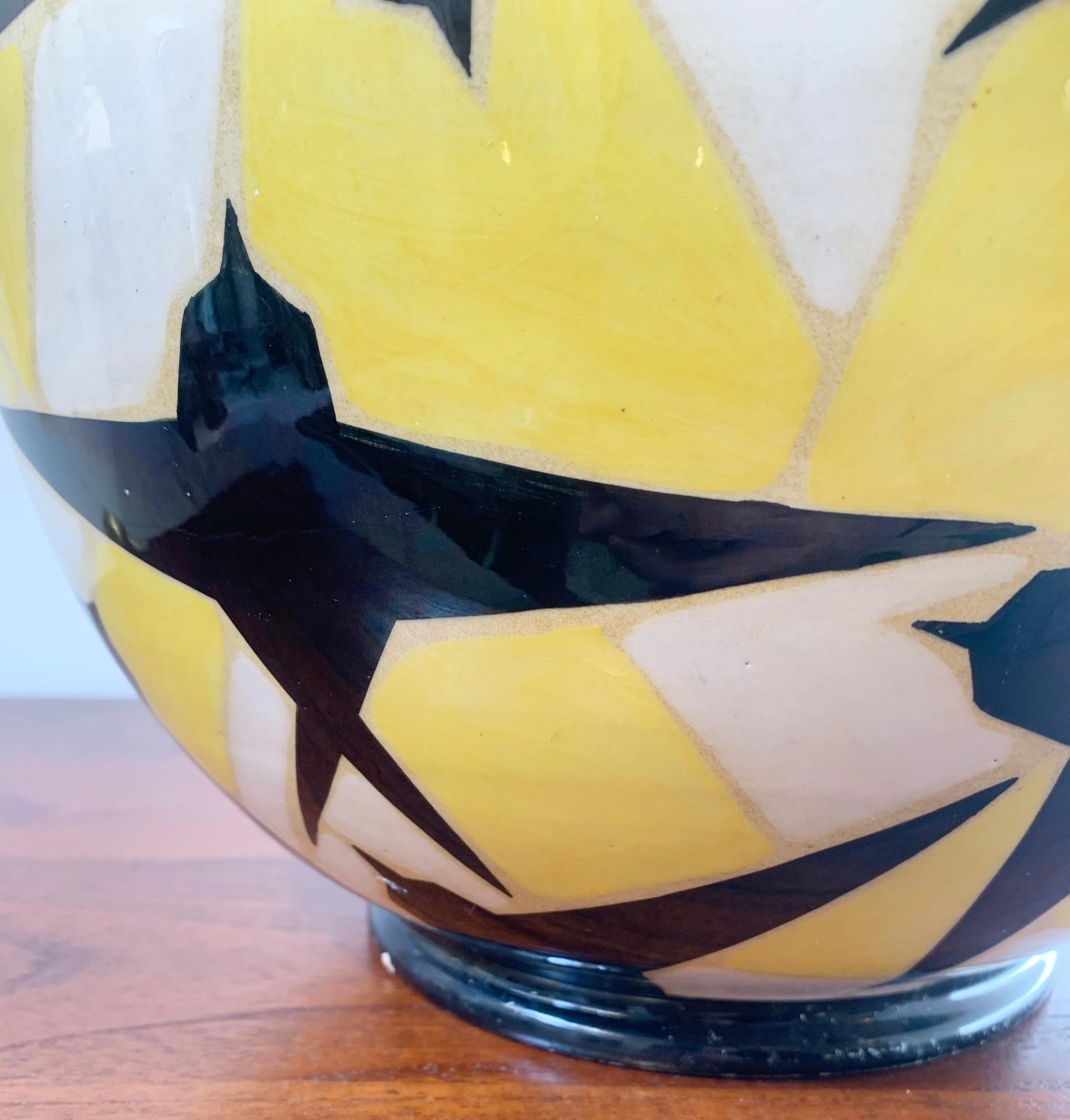 Ceramic Vase signed by Fenice Albisola for Manlio Trucco - Italy 1930 For Sale 2