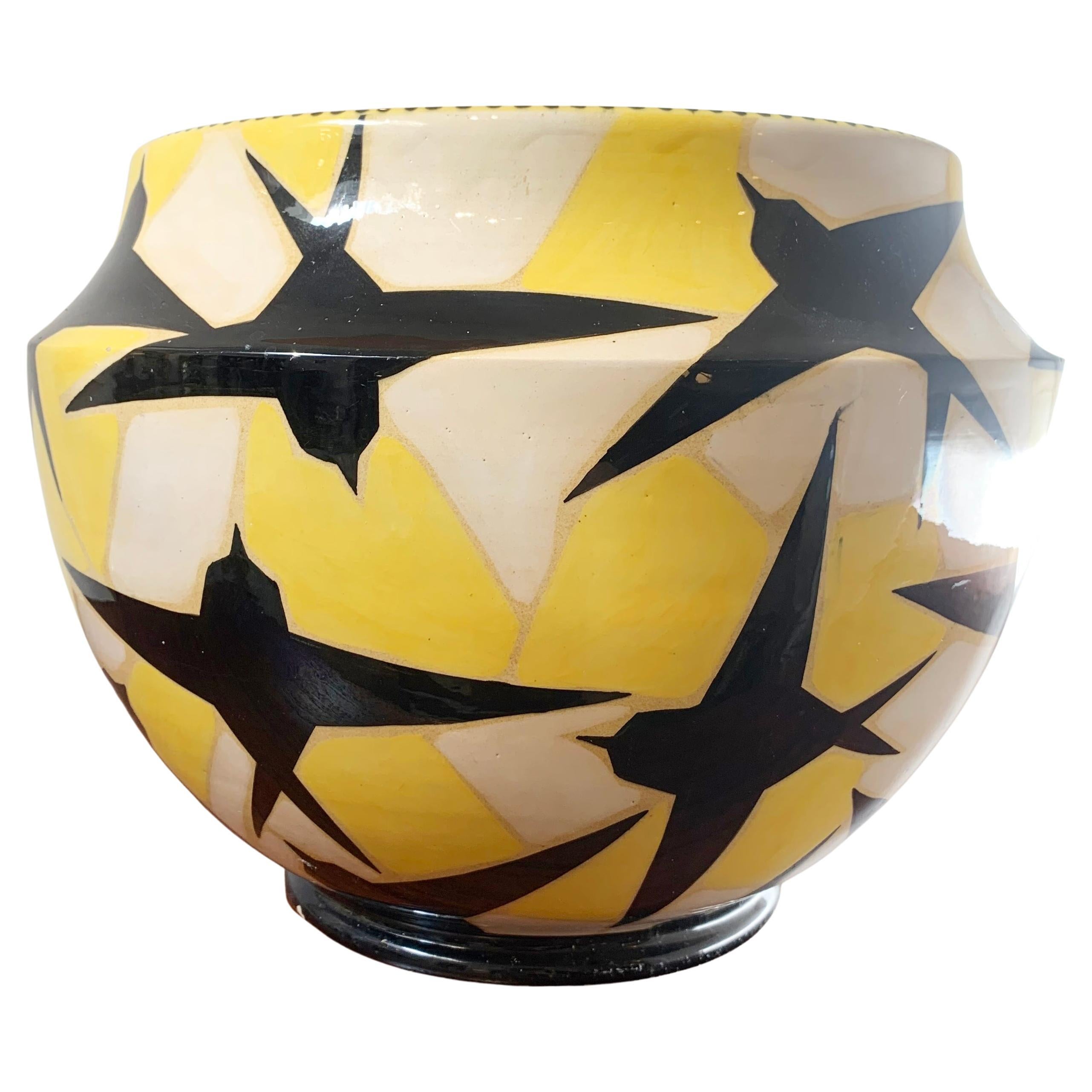 Vase en céramique signé par Fenice Albisola pour Manlio Trucco - Italie 1930
