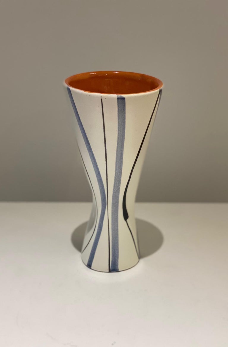 Ceramic Vase Signed by Roger Capron Vallauris, 1950s In Good Condition For Sale In Paris, FR