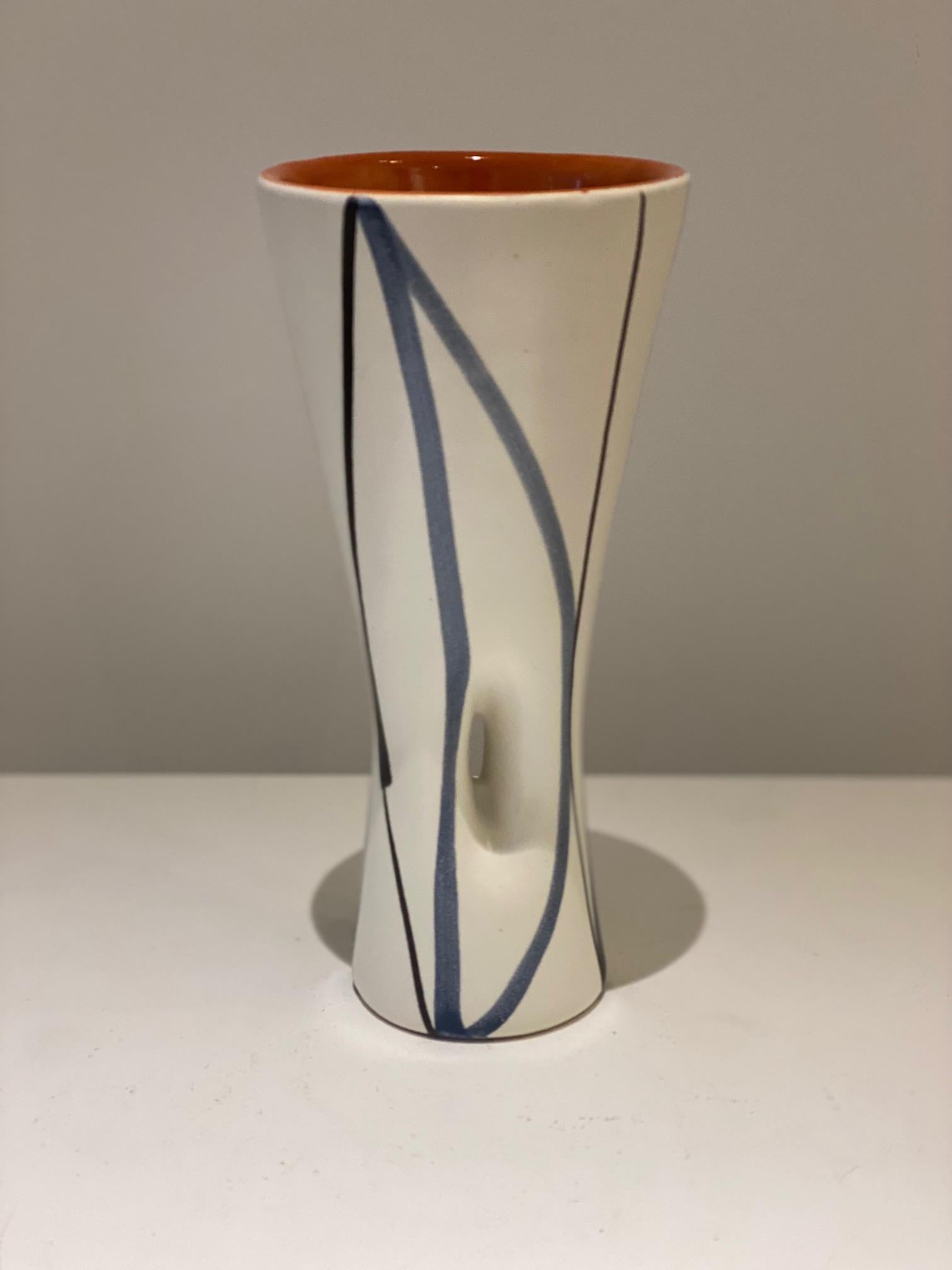 Mid-20th Century Ceramic Vase Signed by Roger Capron Vallauris, 1950s