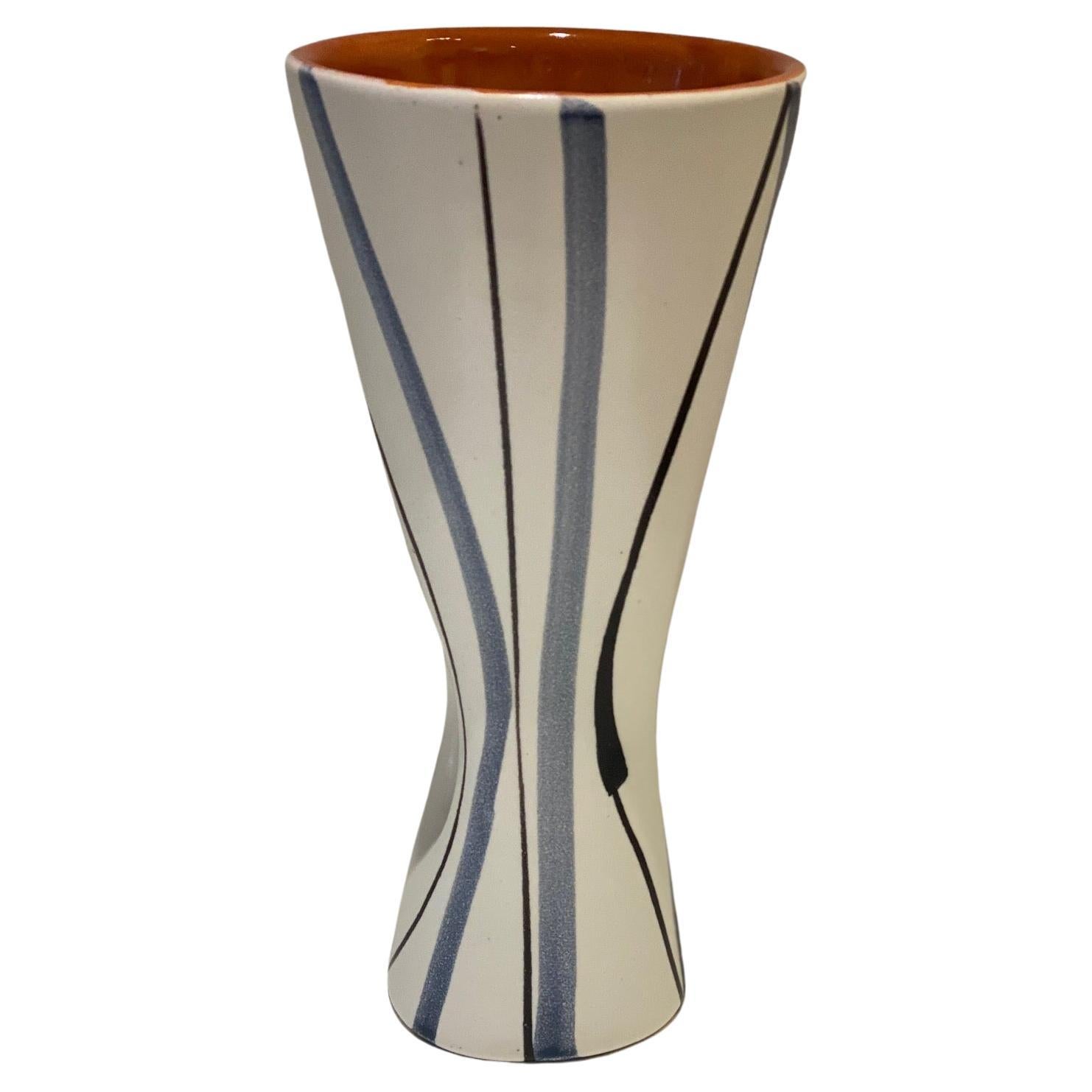 Ceramic Vase Signed by Roger Capron Vallauris, 1950s