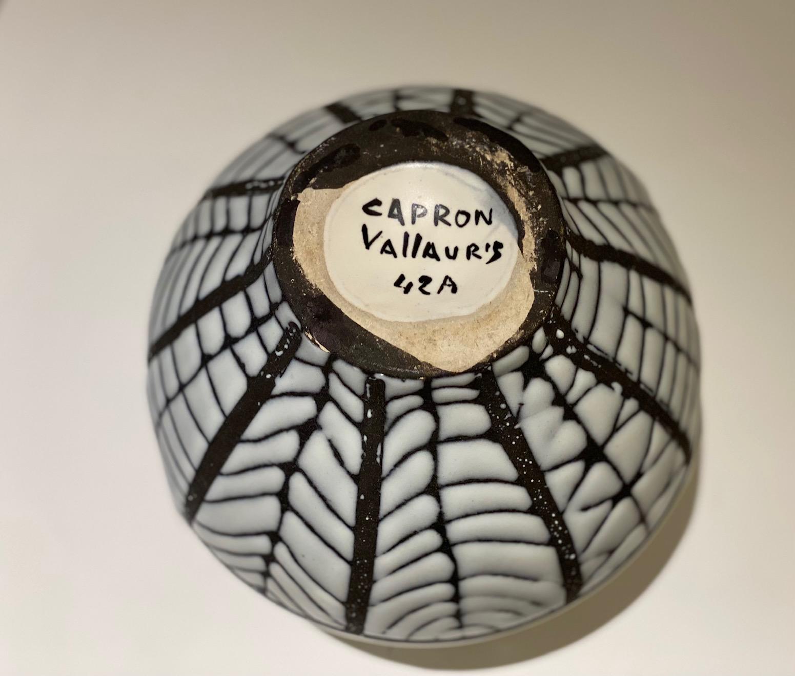 Mid-20th Century Ceramic Vase Signed by Roger Capron, Vallauris, 1956