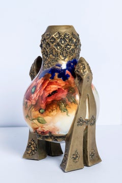 Ceramic Vase Signed Ernst Wahliss, Vienna, Art Nouveau Period, circa 1890