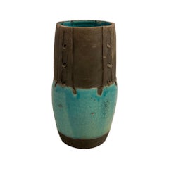Keramische Vase Signiert Lecomte:: Vallauris