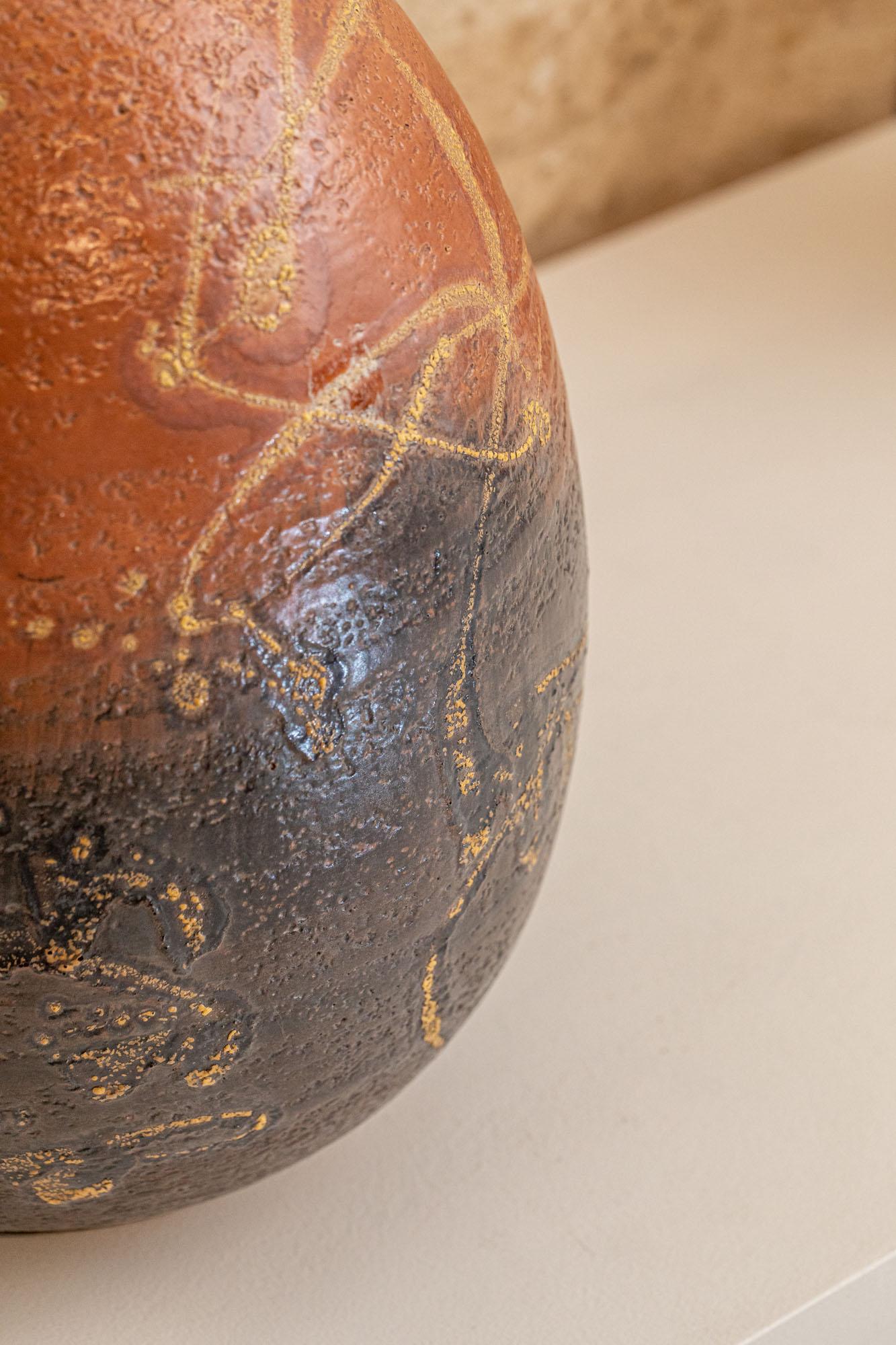 Ceramic Vase Signed Marcello Fantoni In Excellent Condition In Piacenza, Italy